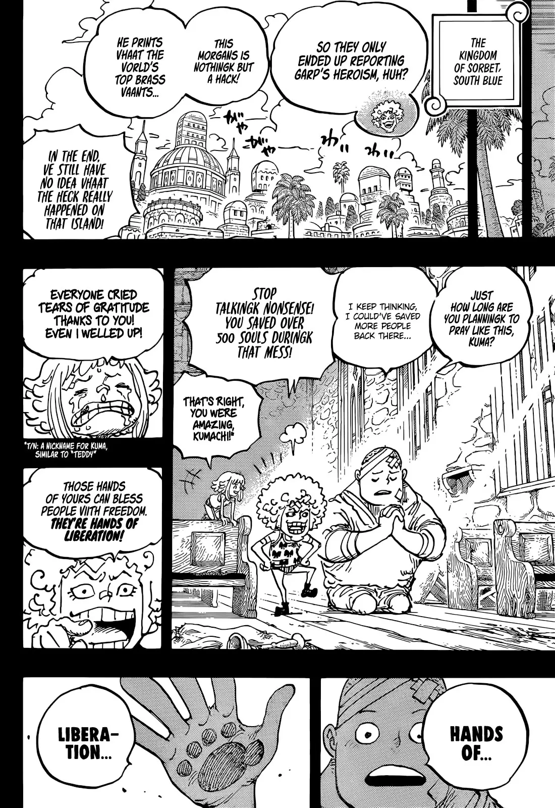 One Piece Manga, chapter 1096, page 11