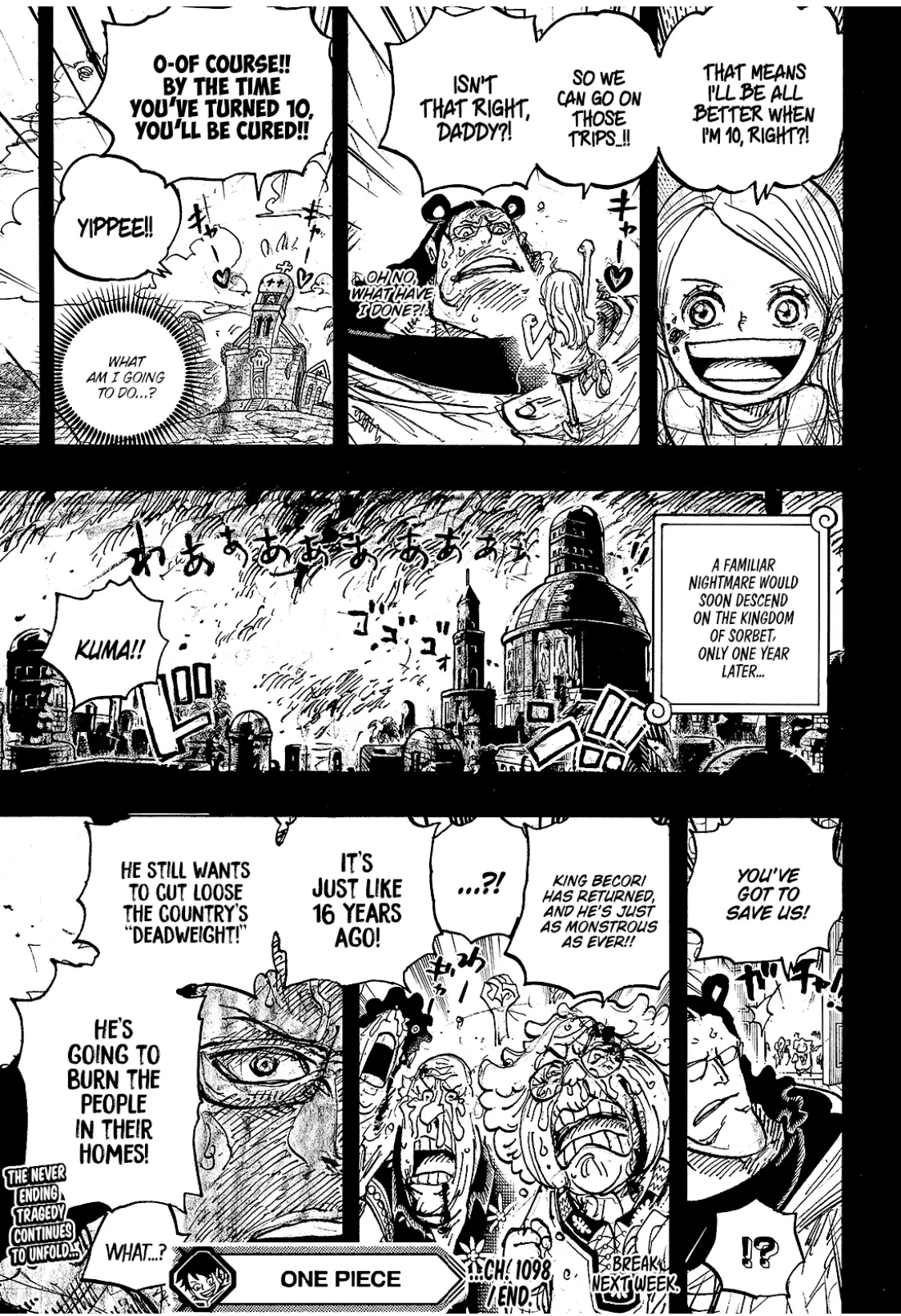 One Piece Manga, chapter 1098, page 16