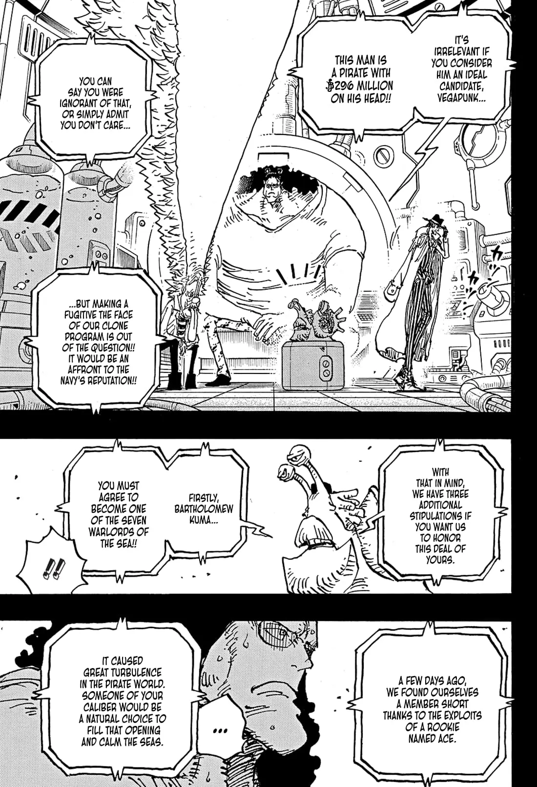 One Piece Manga, chapter 1100, page 3
