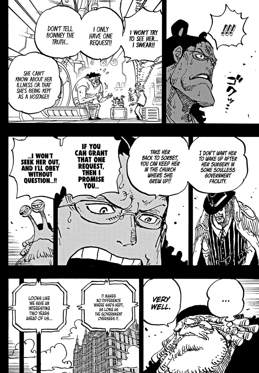 One Piece Manga, chapter 1100, page 8
