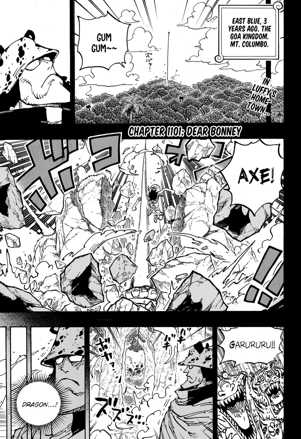 One Piece Manga, chapter 1101, page 1