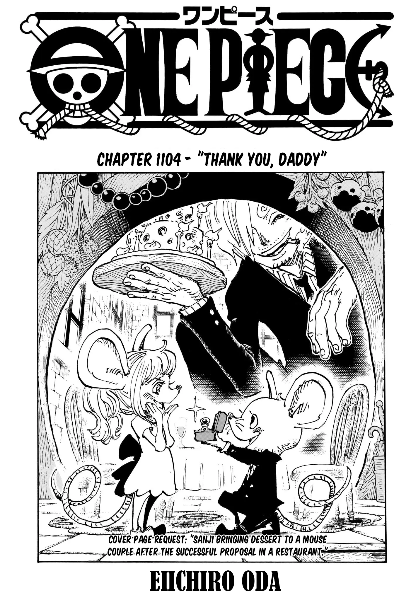 One Piece Manga, chapter 1104, page 1