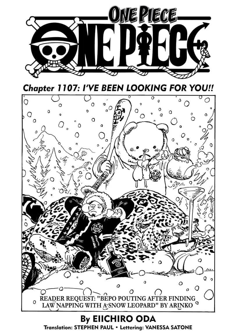 One Piece Manga, chapter 1107, page 1