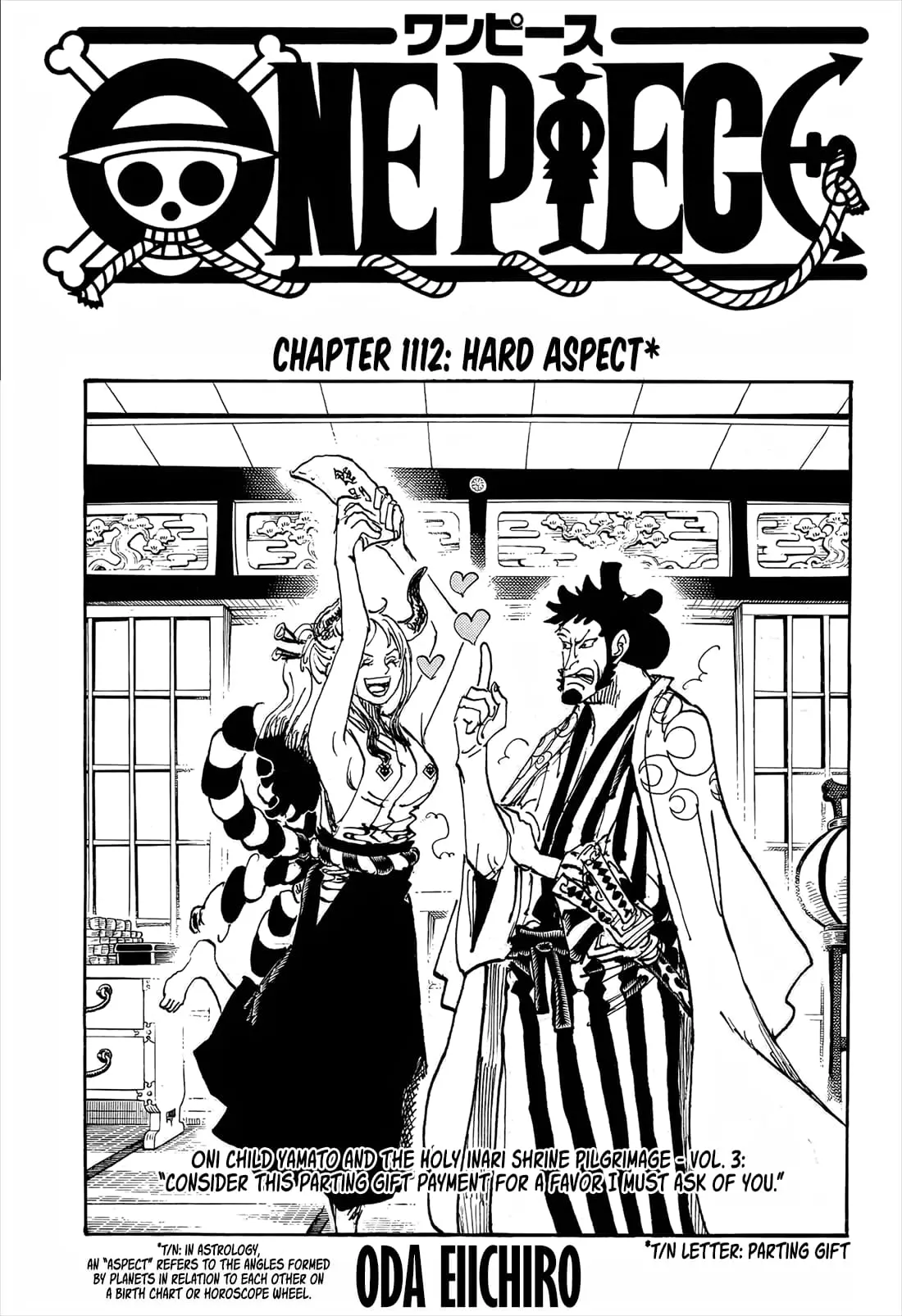 One Piece Manga, chapter 1112, page 1