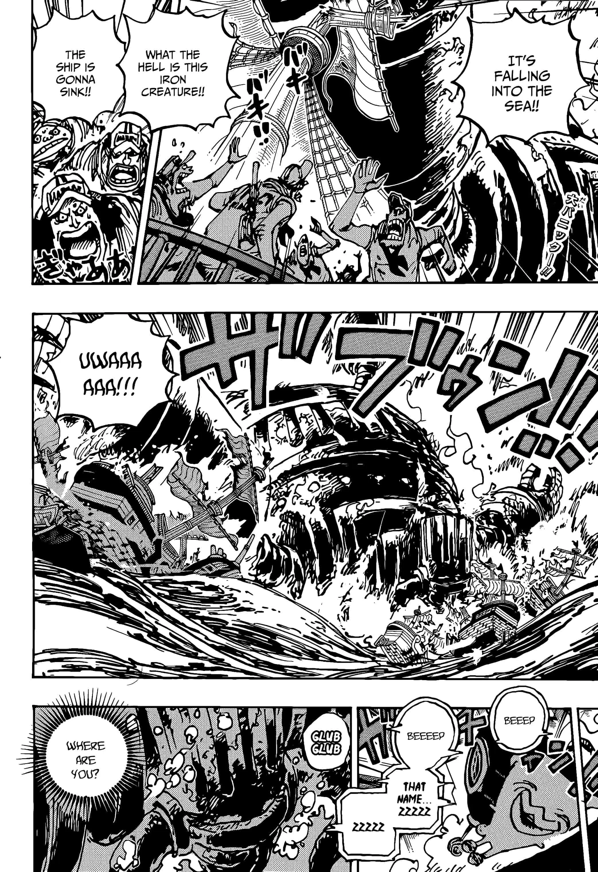 One Piece Manga, chapter 1118, page 2