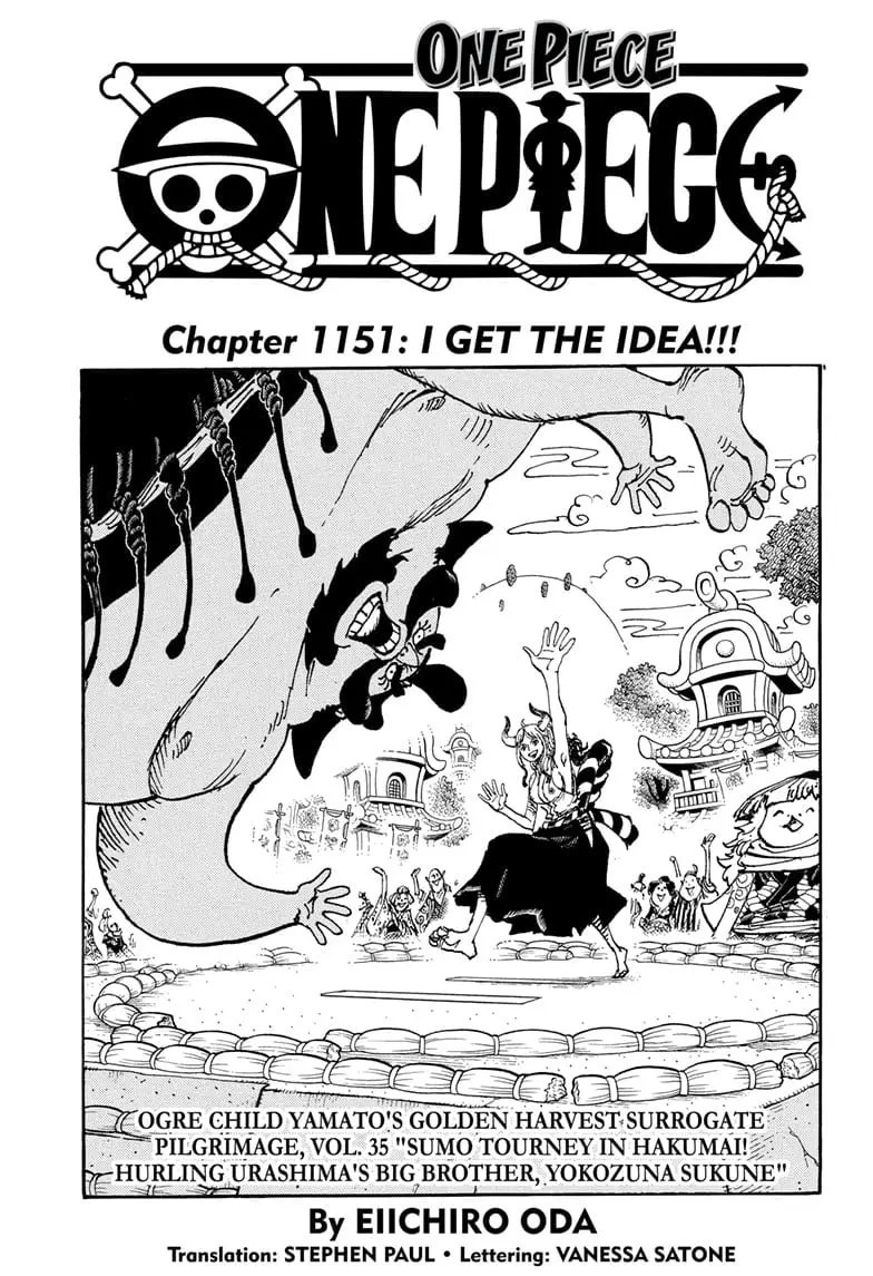 One Piece Manga, chapter 1151, page 1
