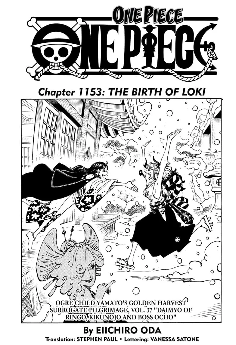 One Piece Manga, chapter 1153, page 1