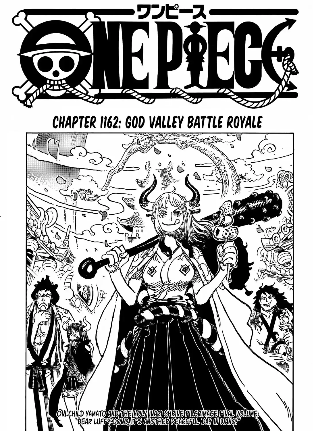 One Piece Manga, chapter 1162, page 1