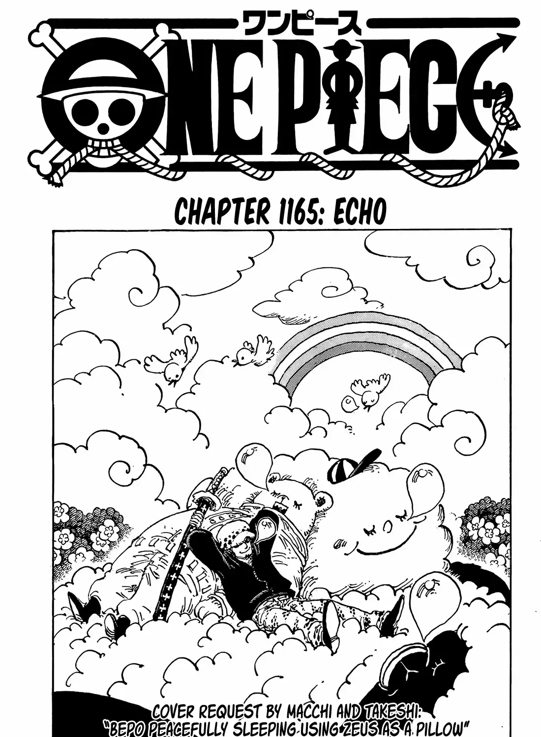 One Piece Manga, chapter 1165, page 1