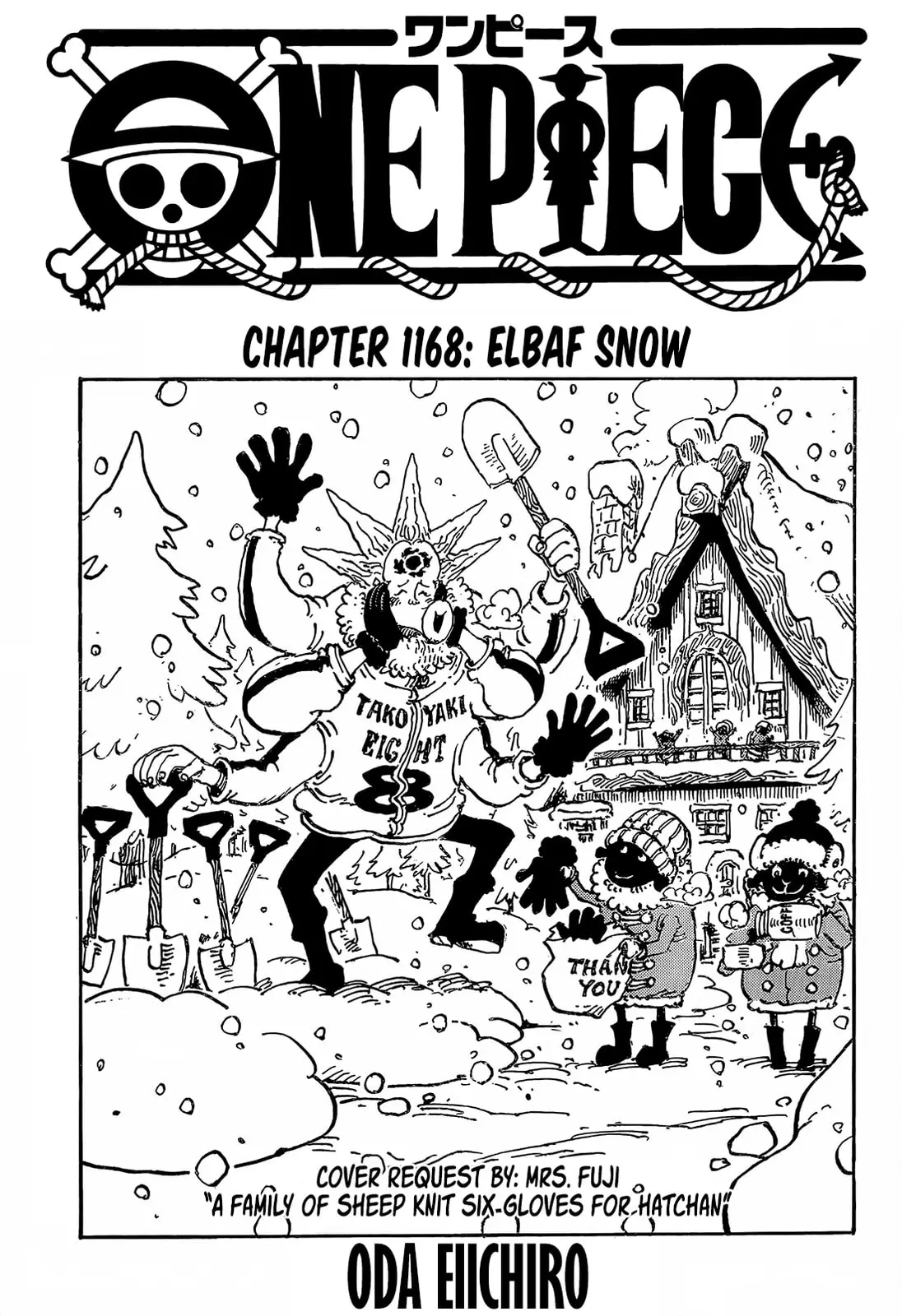 One Piece Manga, chapter 1168, page 1