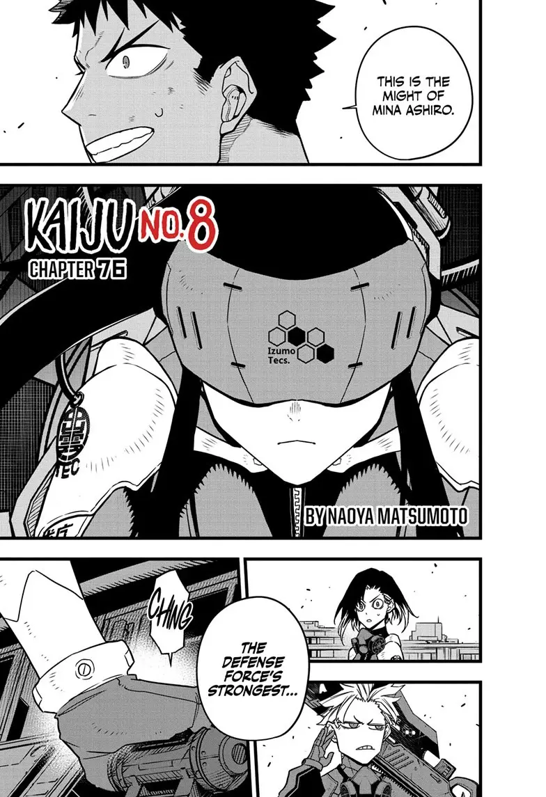 Kaiju No 8 Manga, chapter 76, page 1