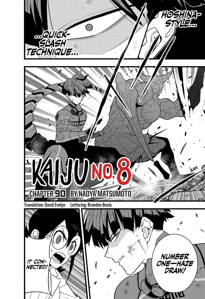 Kaiju No 8 Manga, chapter 90, page 2