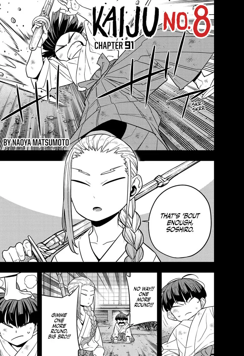 Kaiju No 8 Manga, chapter 91, page 1