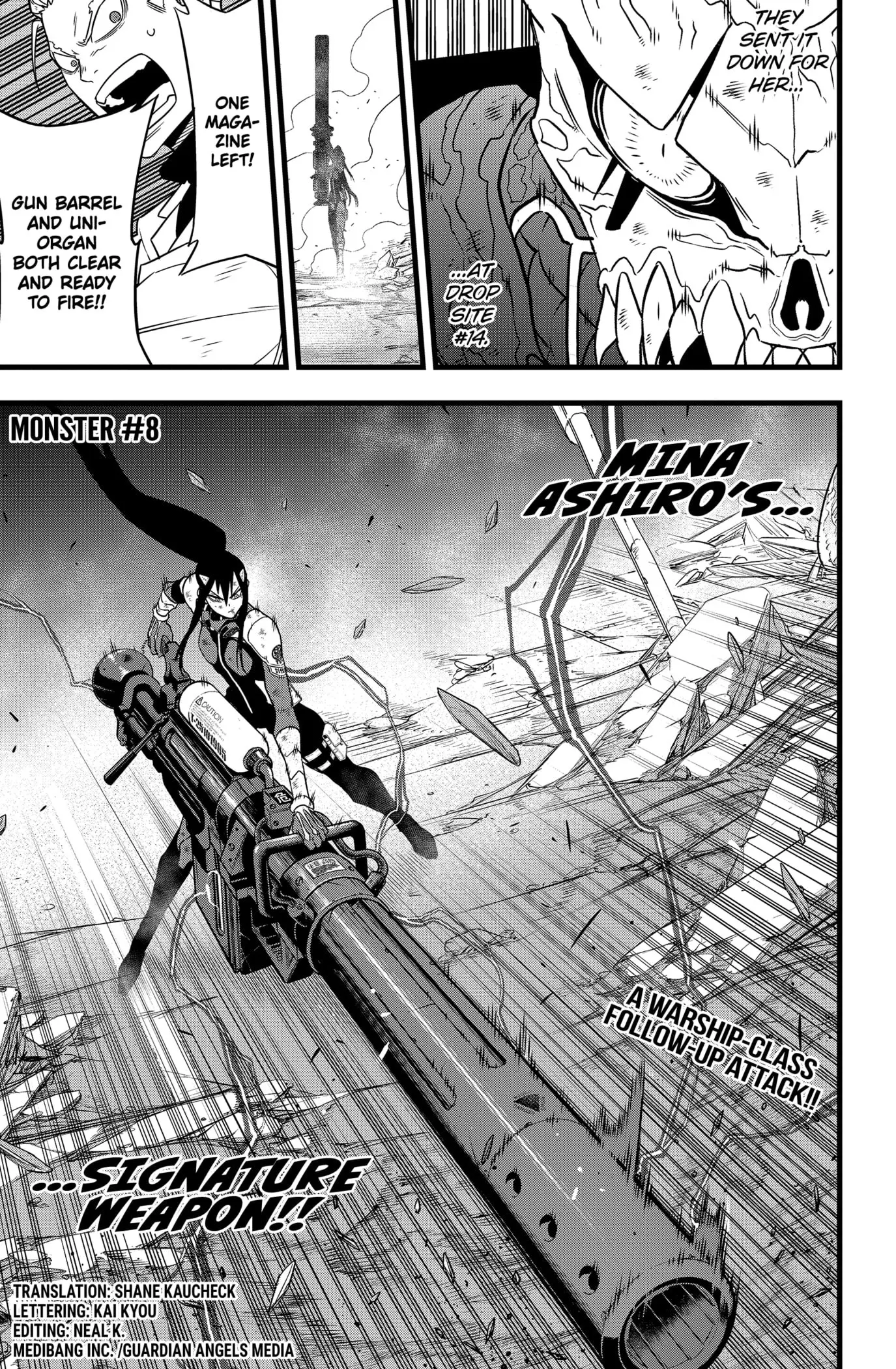 Kaiju No 8 Manga, chapter 112, page 1
