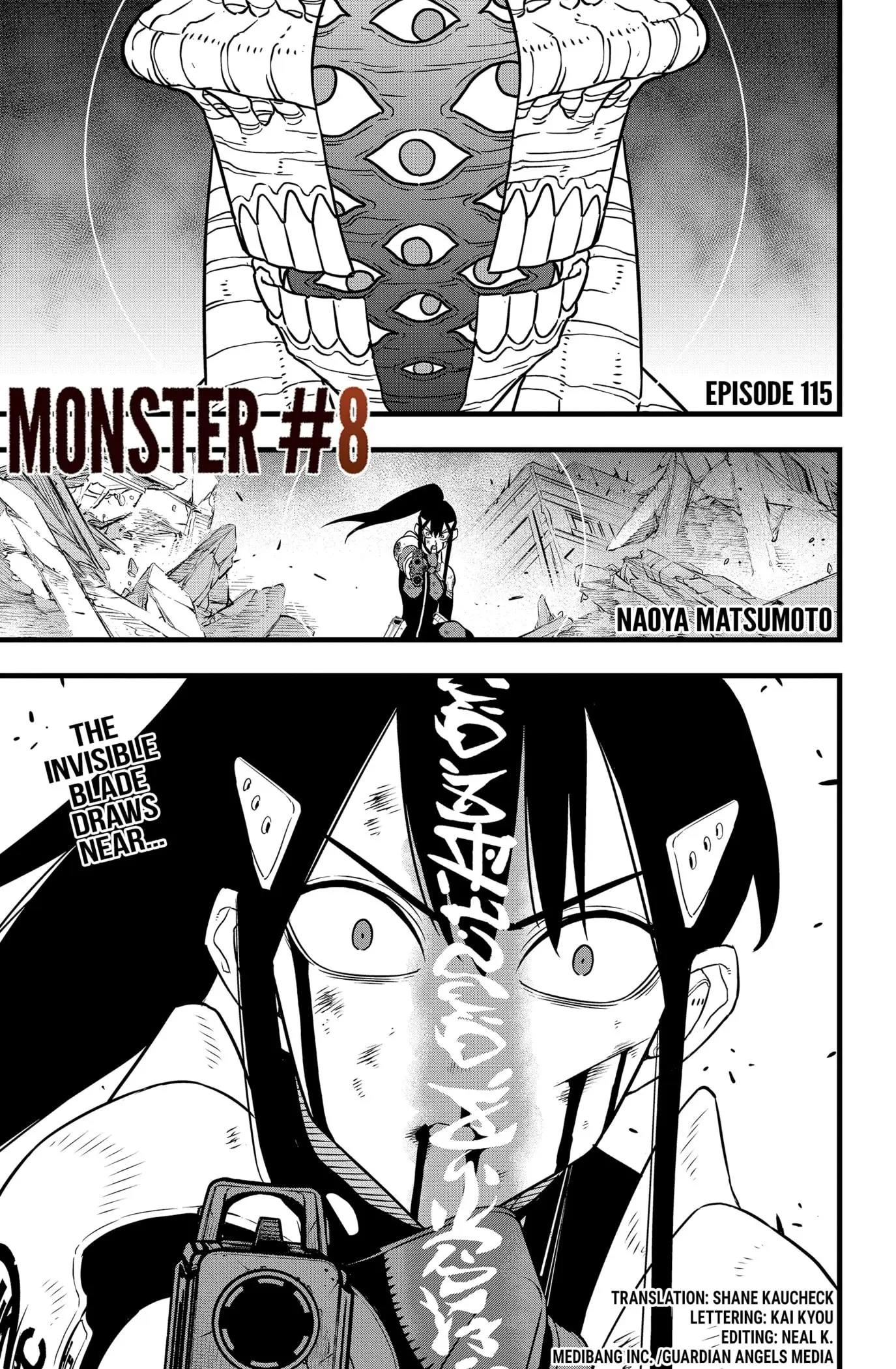 Kaiju No 8 Manga, chapter 115, page 1