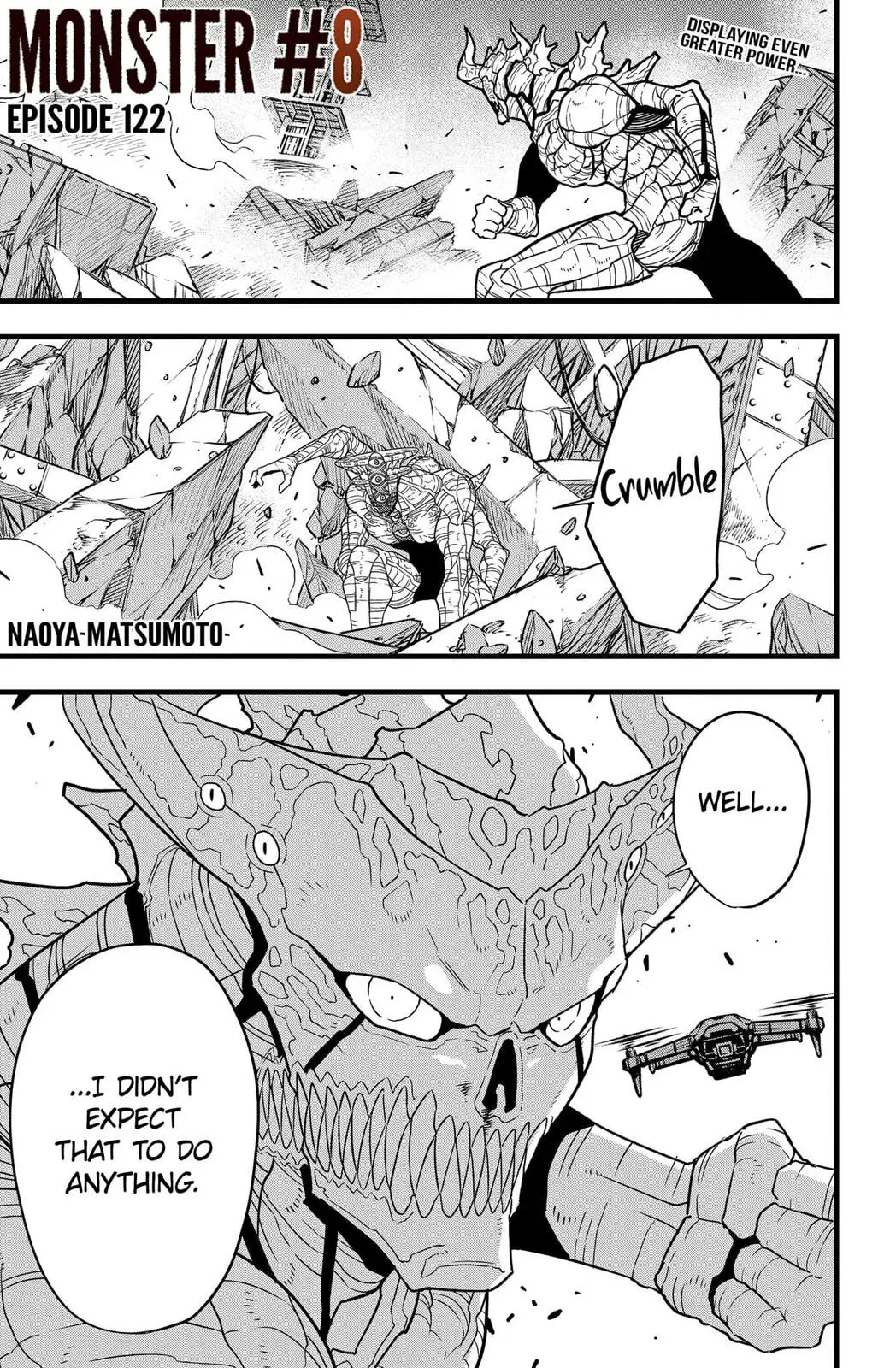 Kaiju No 8 Manga, chapter 122, page 1