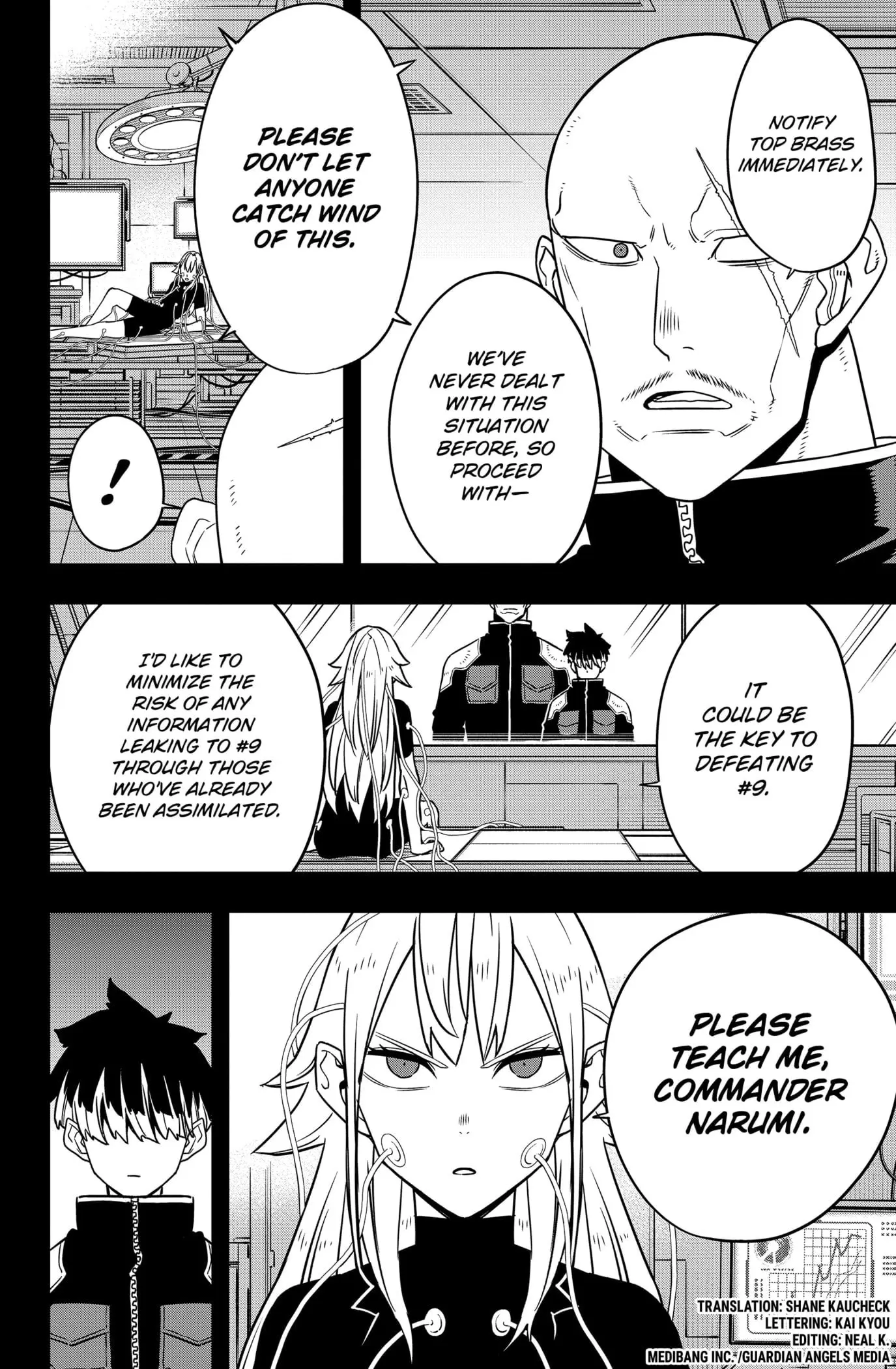 Kaiju No 8 Manga, chapter 124, page 2