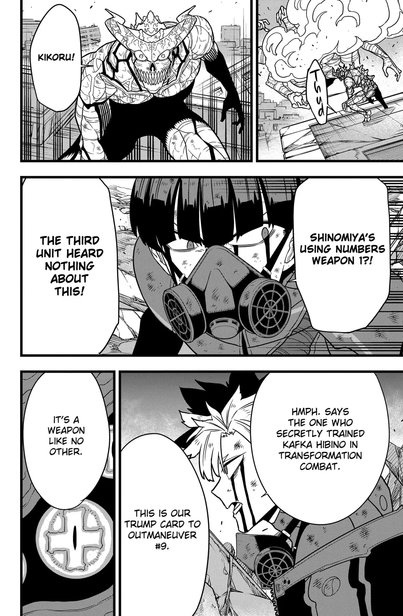 Kaiju No 8 Manga, chapter 124, page 4