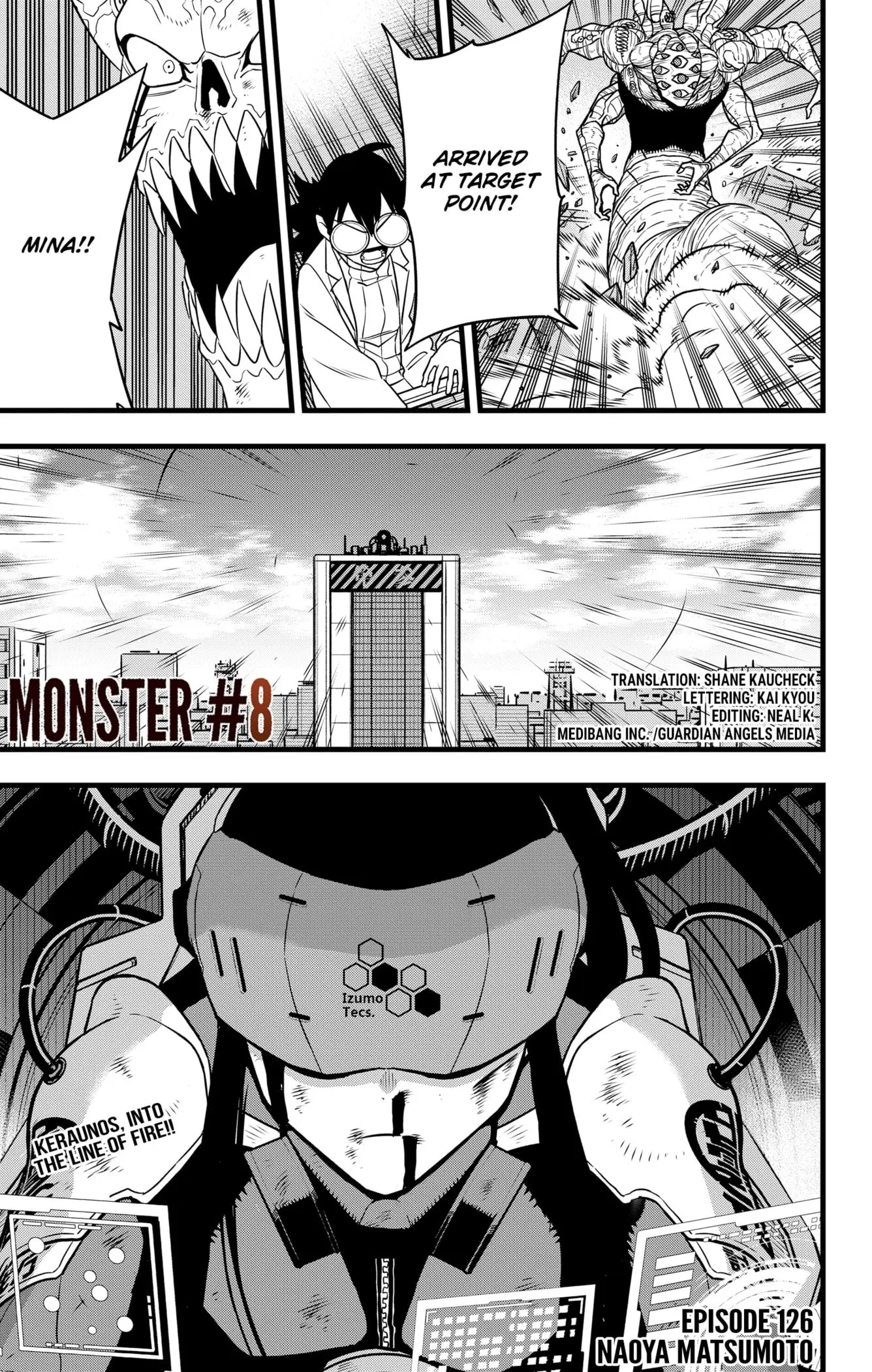 Kaiju No 8 Manga, chapter 126, page 1