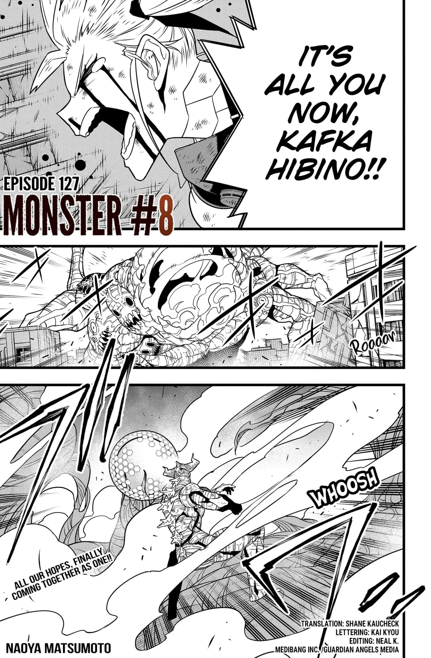 Kaiju No 8 Manga, chapter 127, page 1