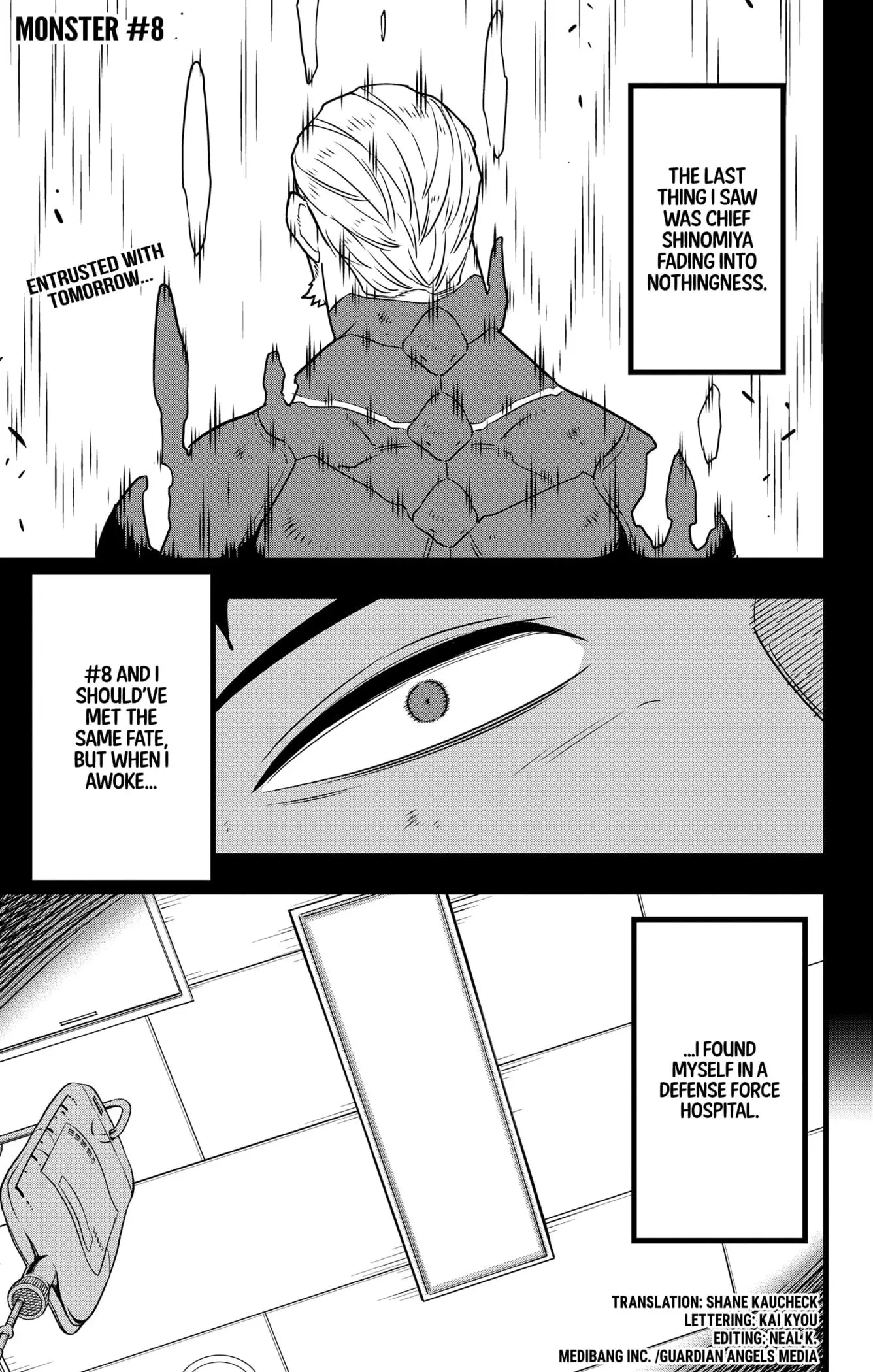 Kaiju No 8 Manga, chapter 129 END, page 1