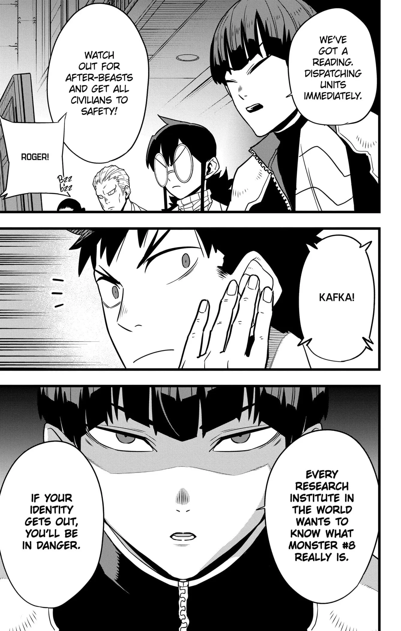 Kaiju No 8 Manga, chapter 129 END, page 37