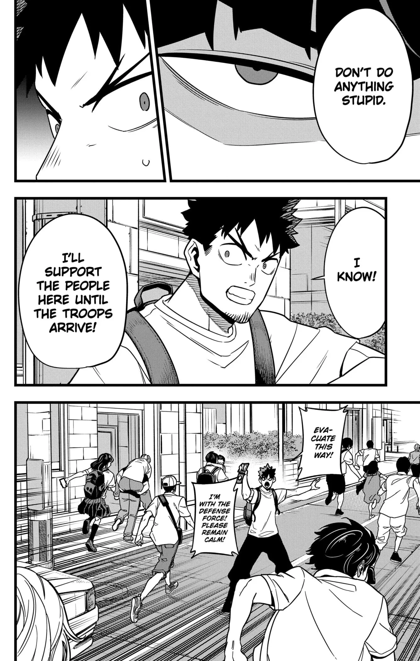 Kaiju No 8 Manga, chapter 129 END, page 38