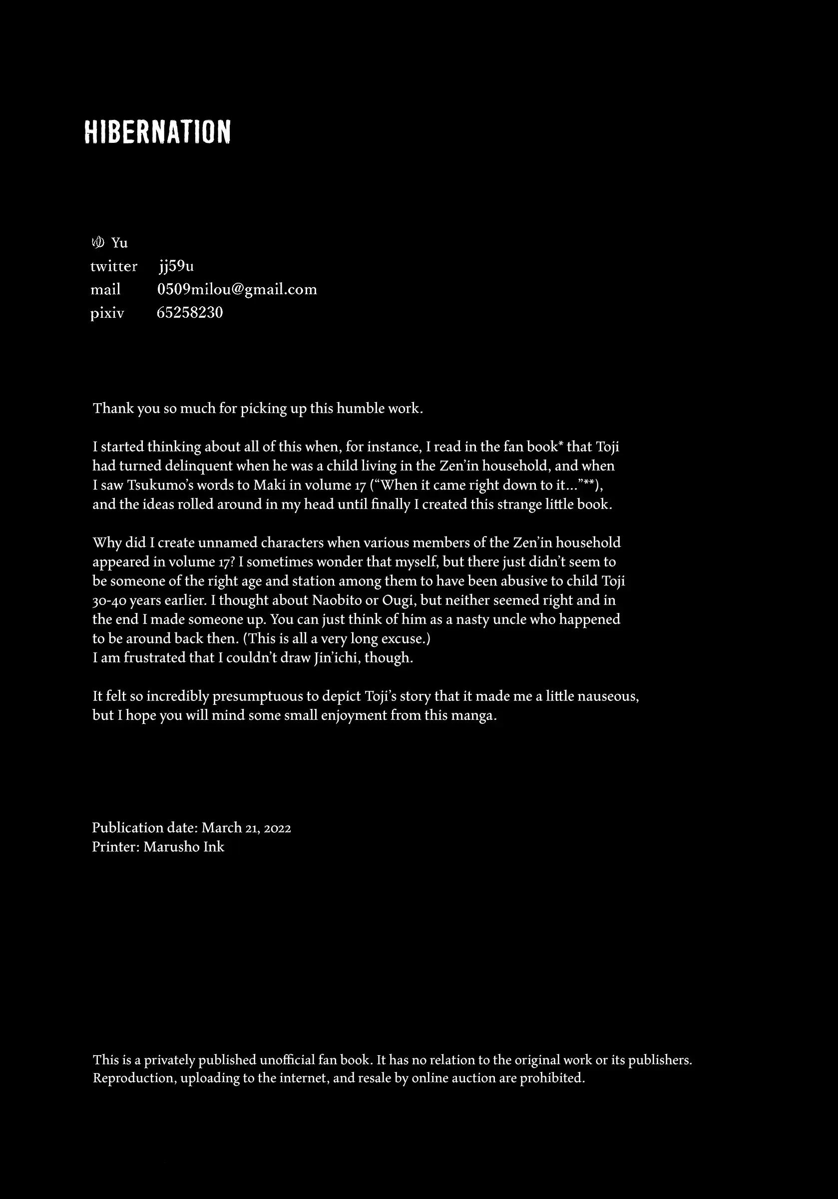 Jujutsu Kaisen Toji Backstory, chapter Oneshot, page 40
