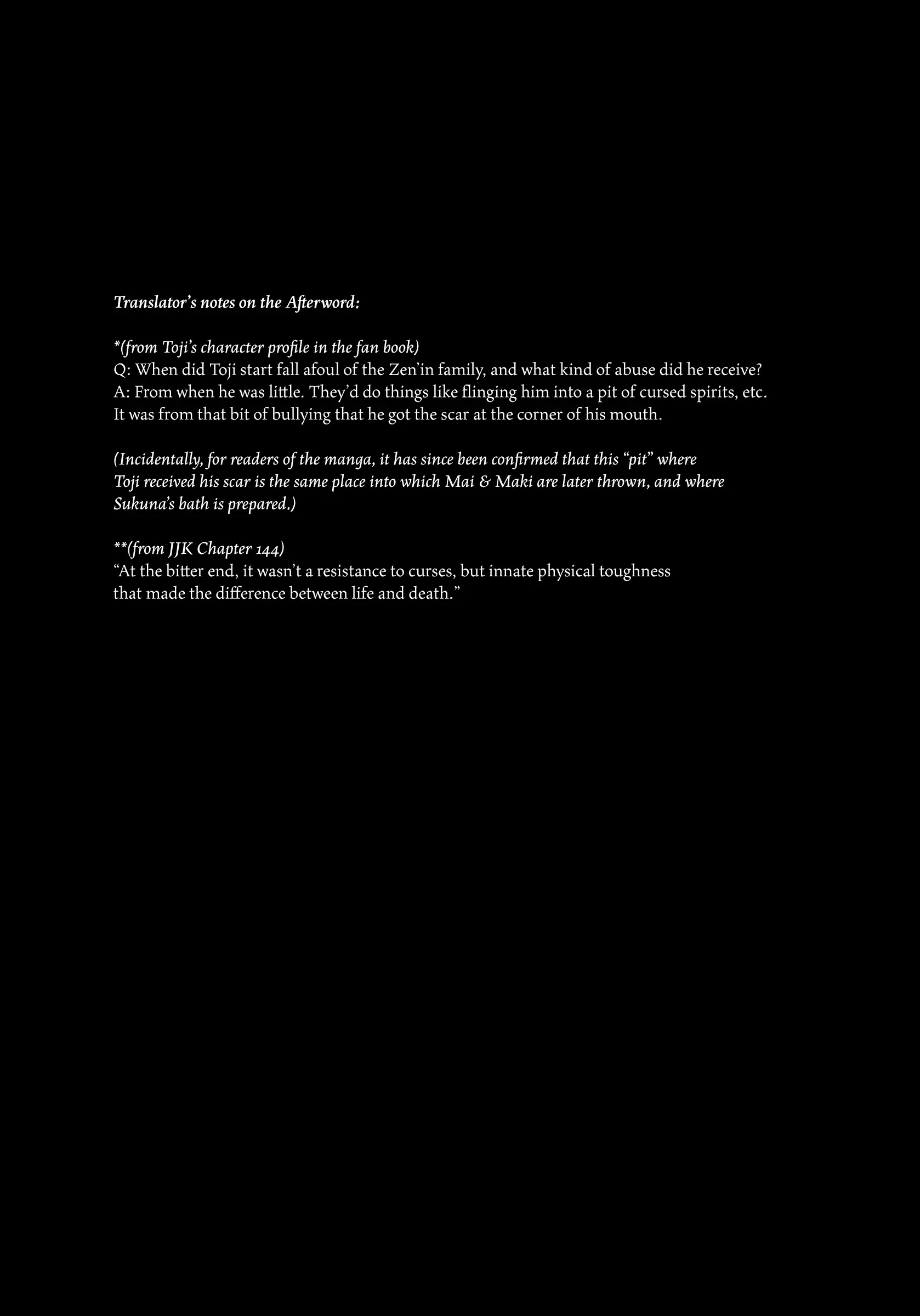 Jujutsu Kaisen Toji Backstory, chapter Oneshot, page 41