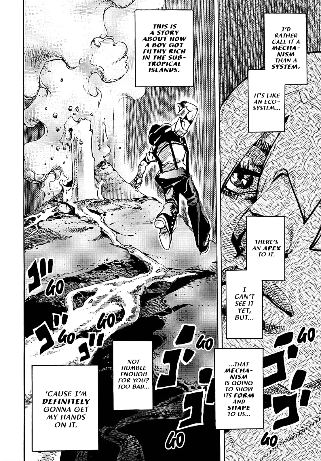 JoJo Bizarre Adventure Part 9: The JoJoLands, chapter 1, page 46