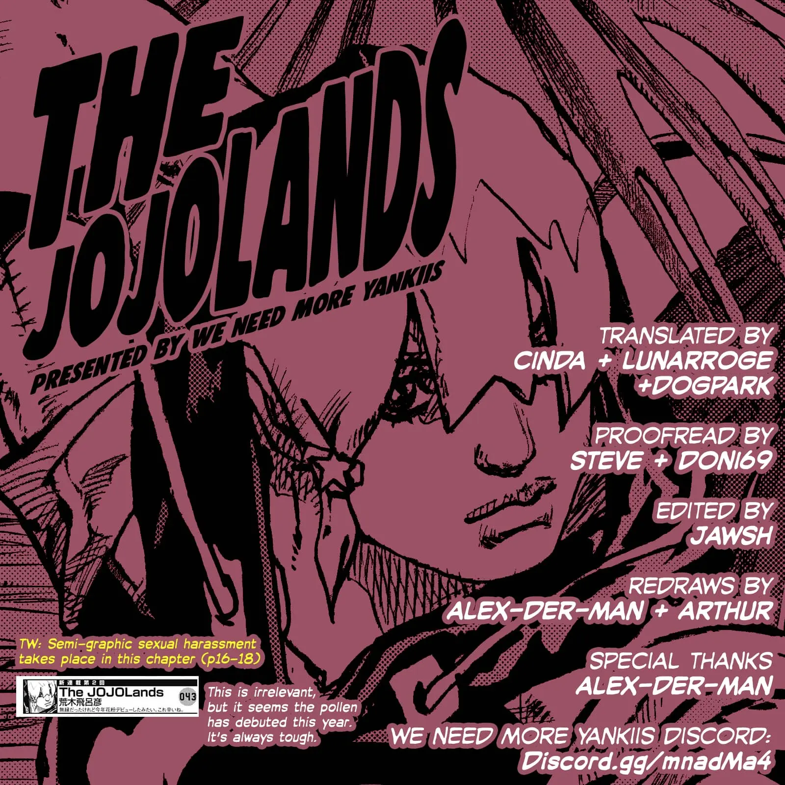 JoJo Bizarre Adventure Part 9: The JoJoLands, chapter 2, page 1