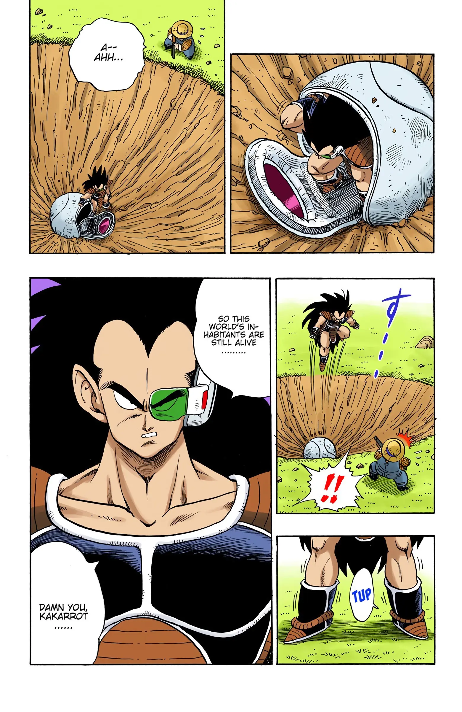 DBZ Saiyan Saga Colored Manga, chapter 195, page 6