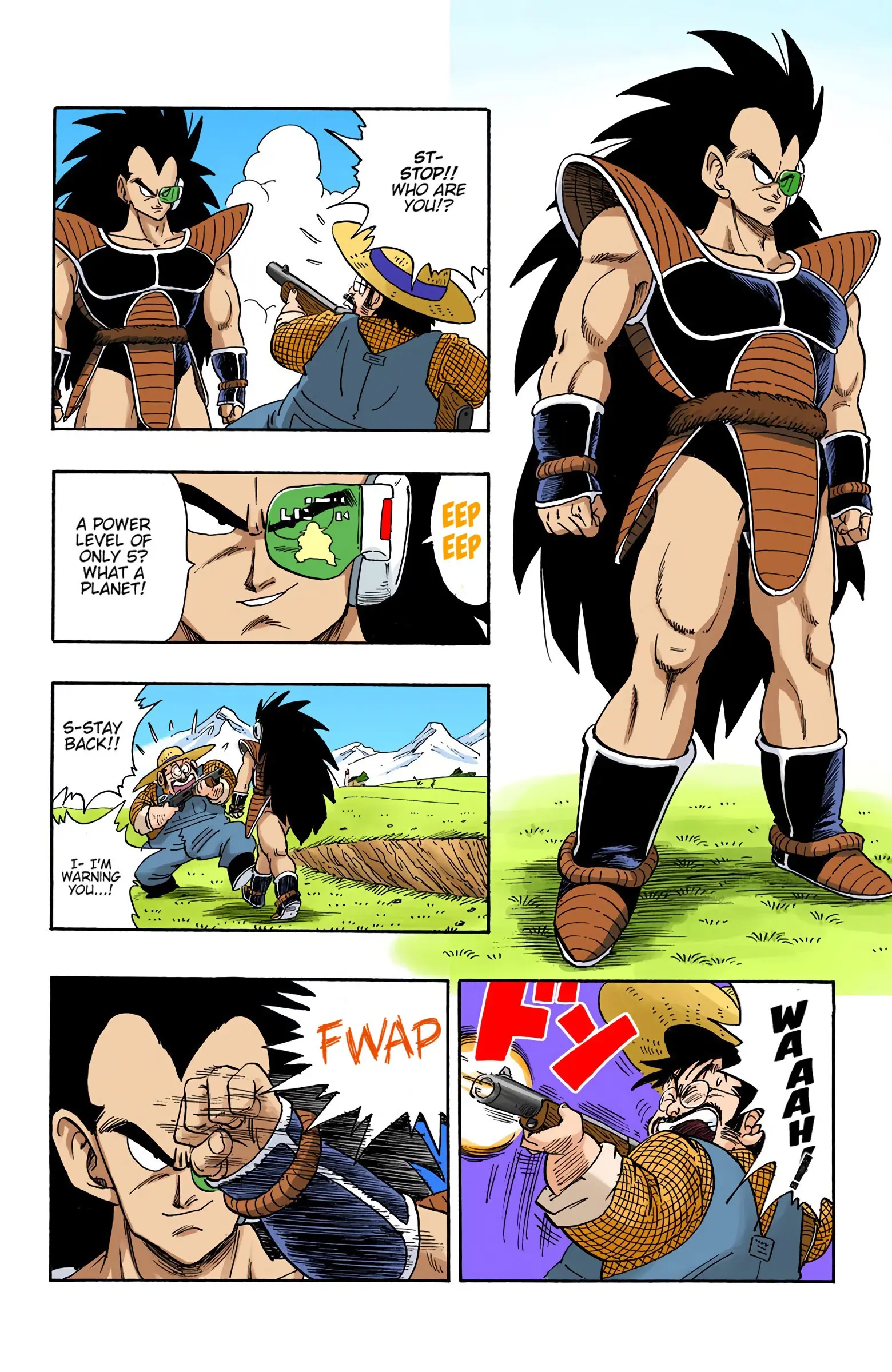 DBZ Saiyan Saga Colored Manga, chapter 195, page 7