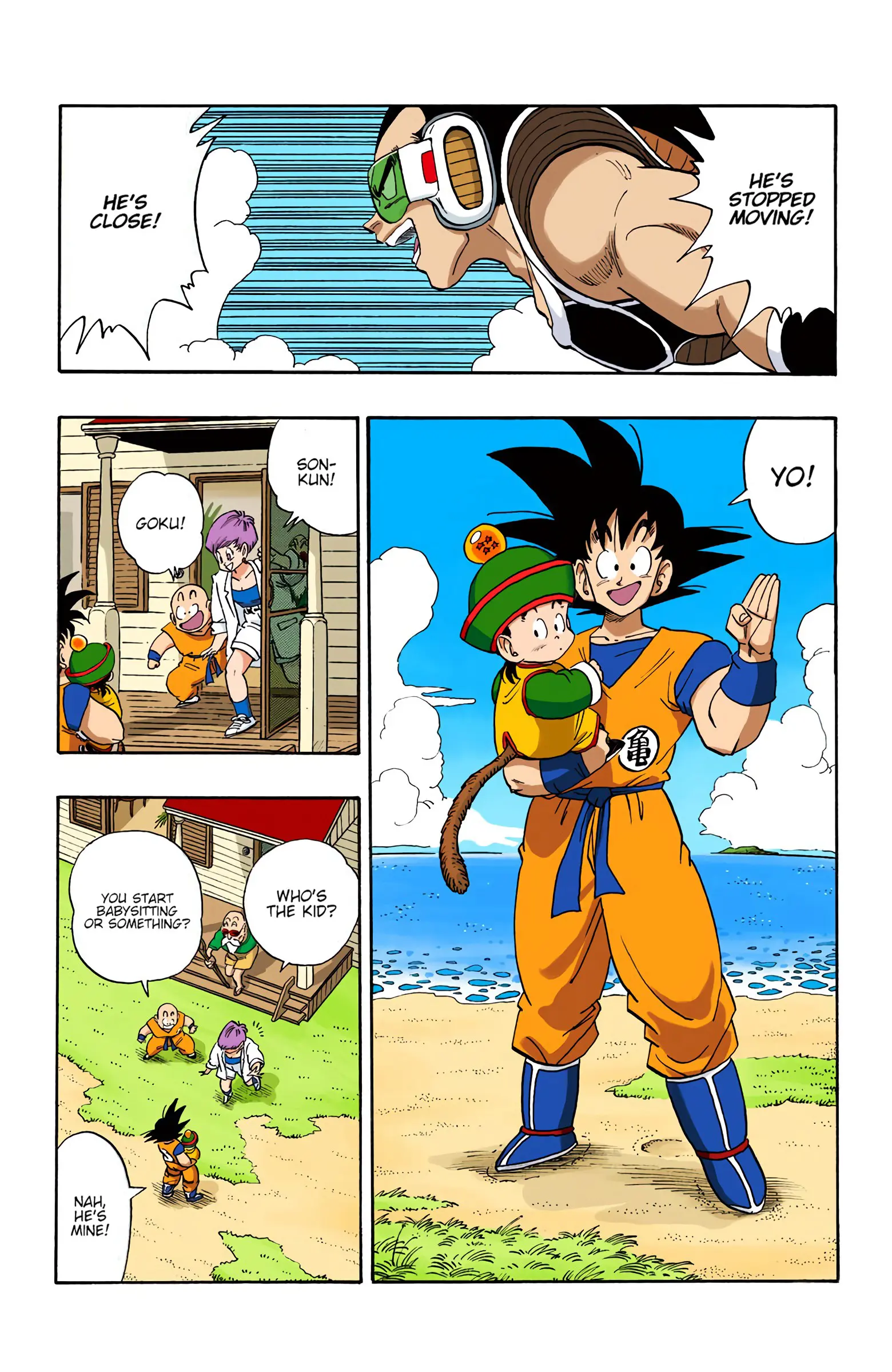 DBZ Saiyan Saga Colored Manga, chapter 196, page 6