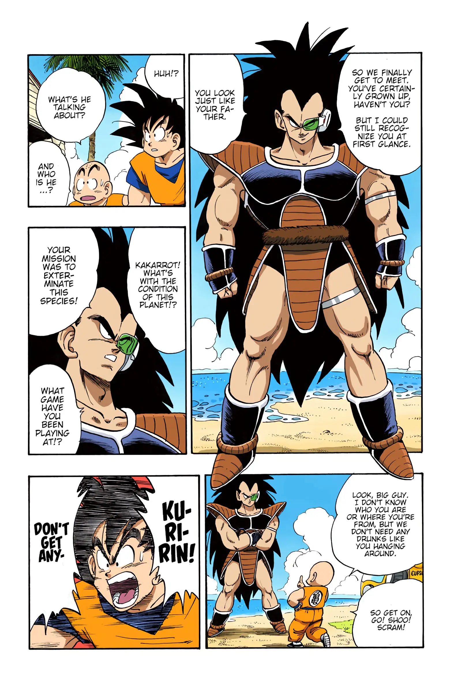 DBZ Saiyan Saga Colored Manga, chapter 196, page 13