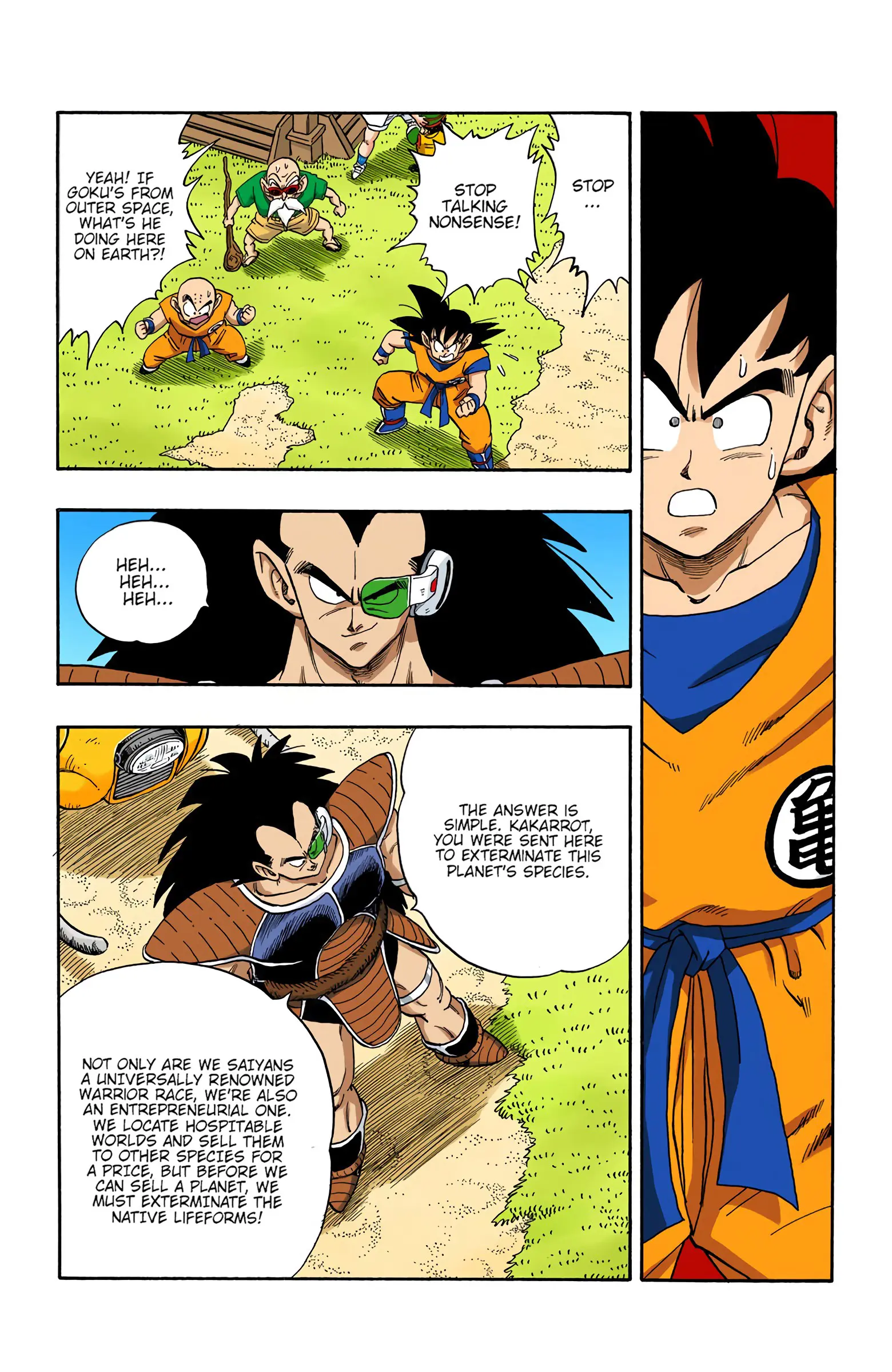 DBZ Saiyan Saga Colored Manga, chapter 197, page 7