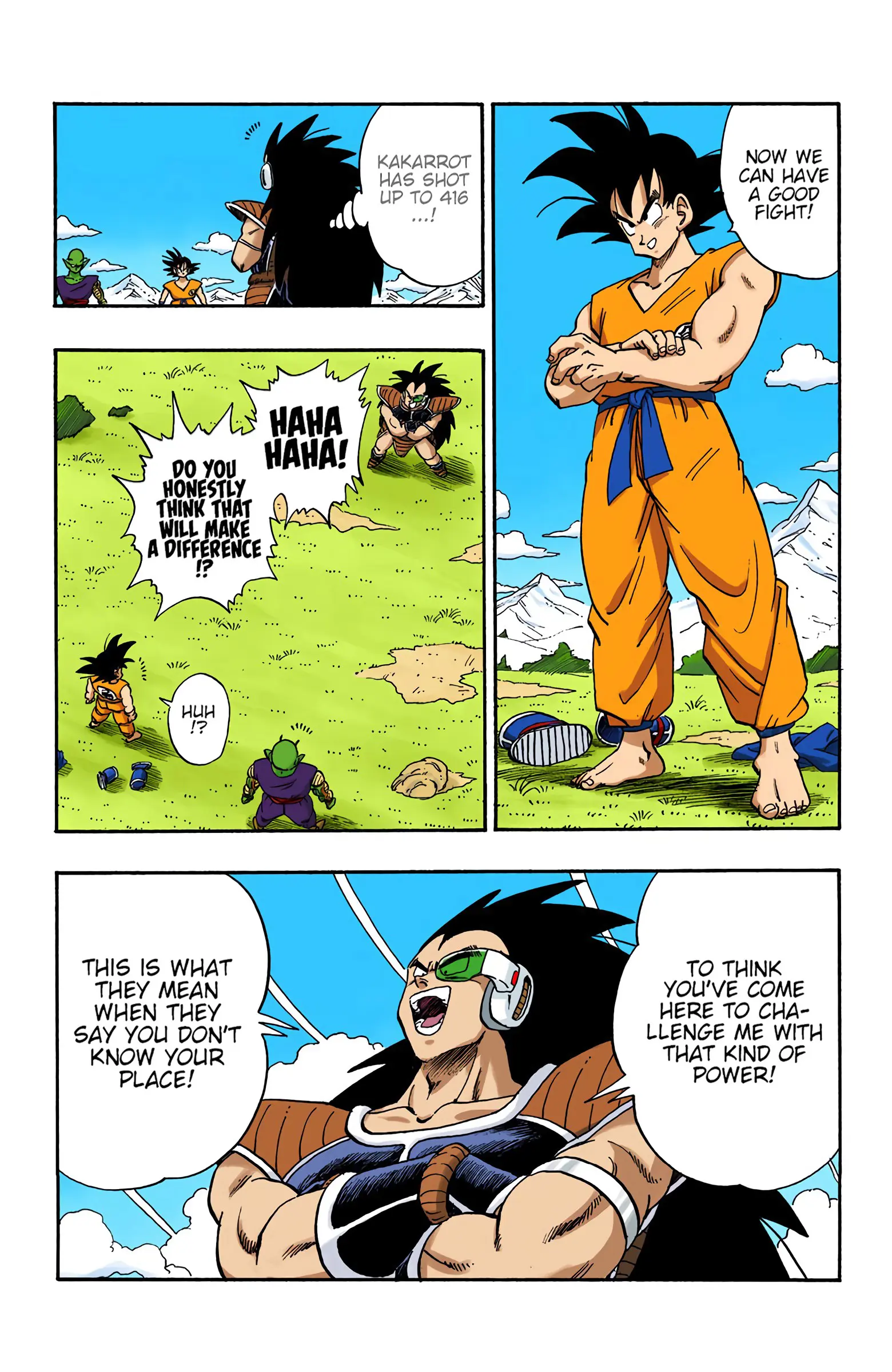 DBZ Saiyan Saga Colored Manga, chapter 199, page 11
