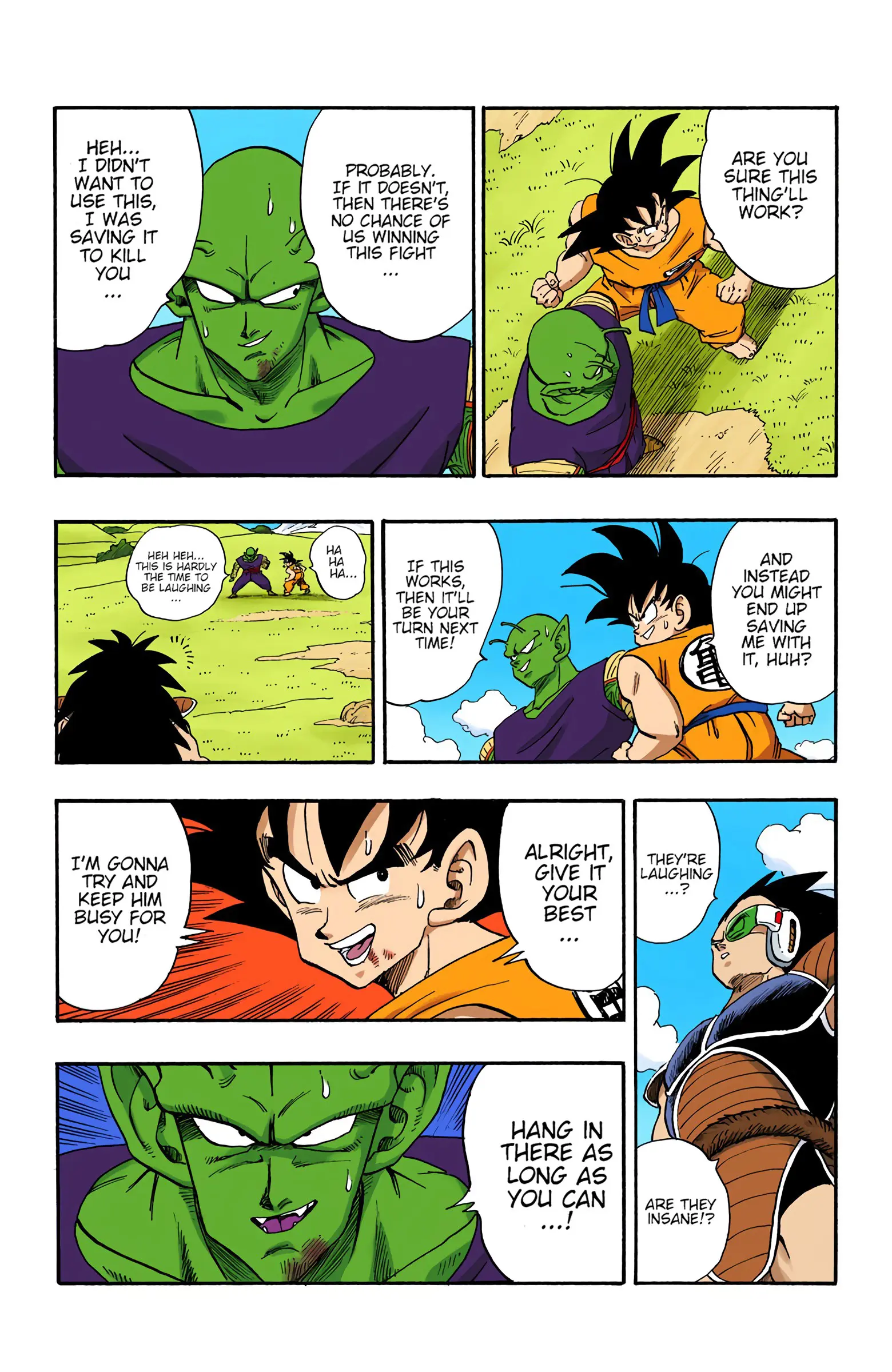 DBZ Saiyan Saga Colored Manga, chapter 201, page 3