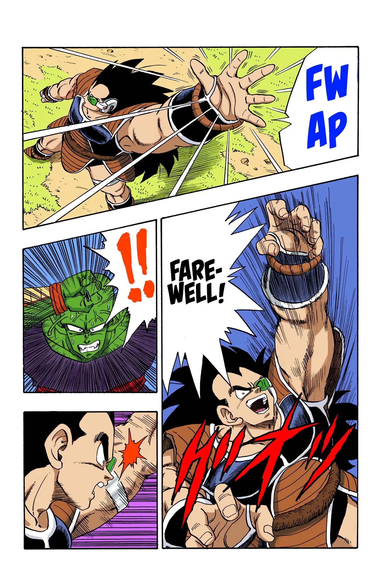 DBZ Saiyan Saga Colored Manga, chapter 202, page 8