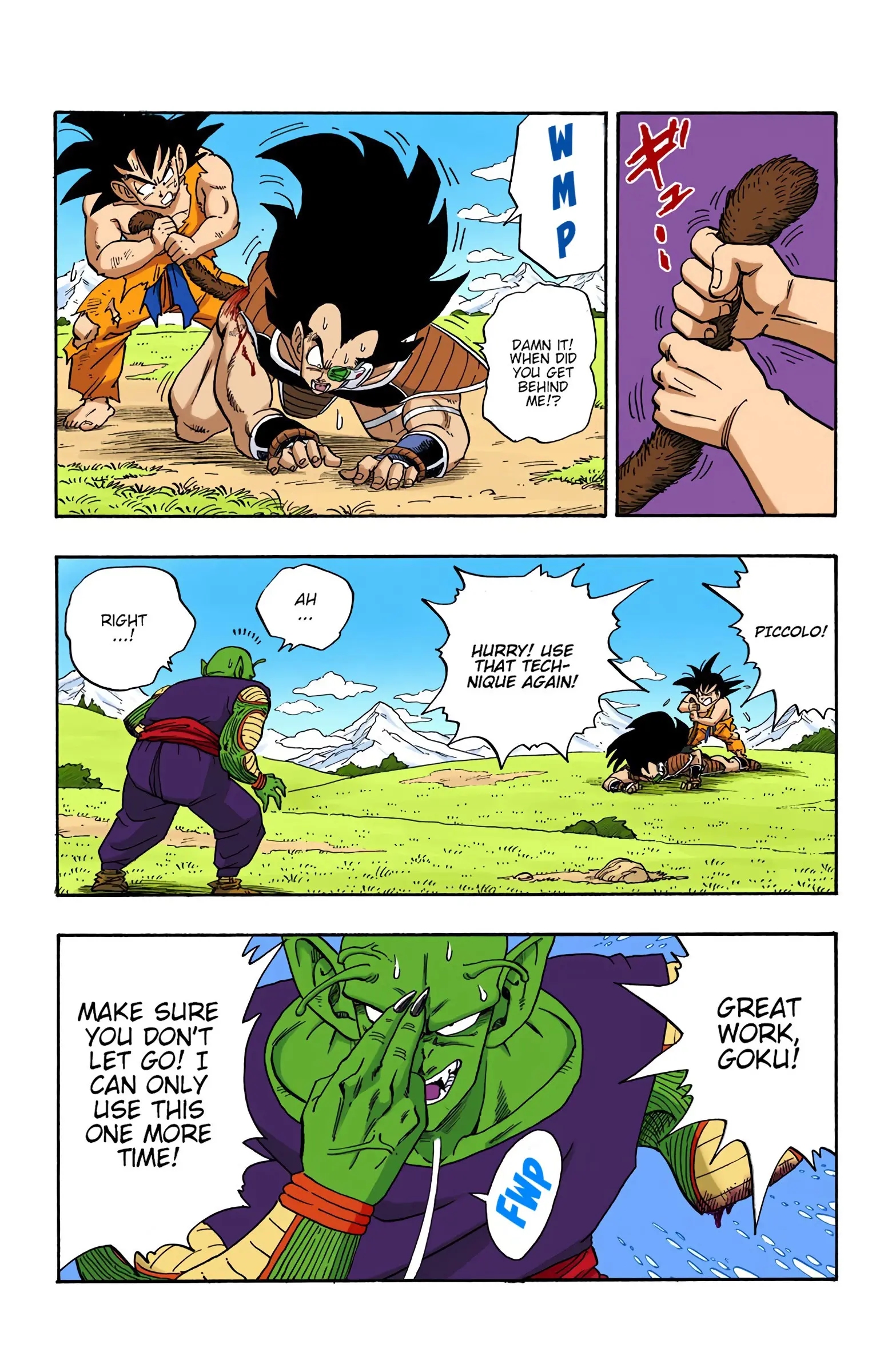 DBZ Saiyan Saga Colored Manga, chapter 202, page 10