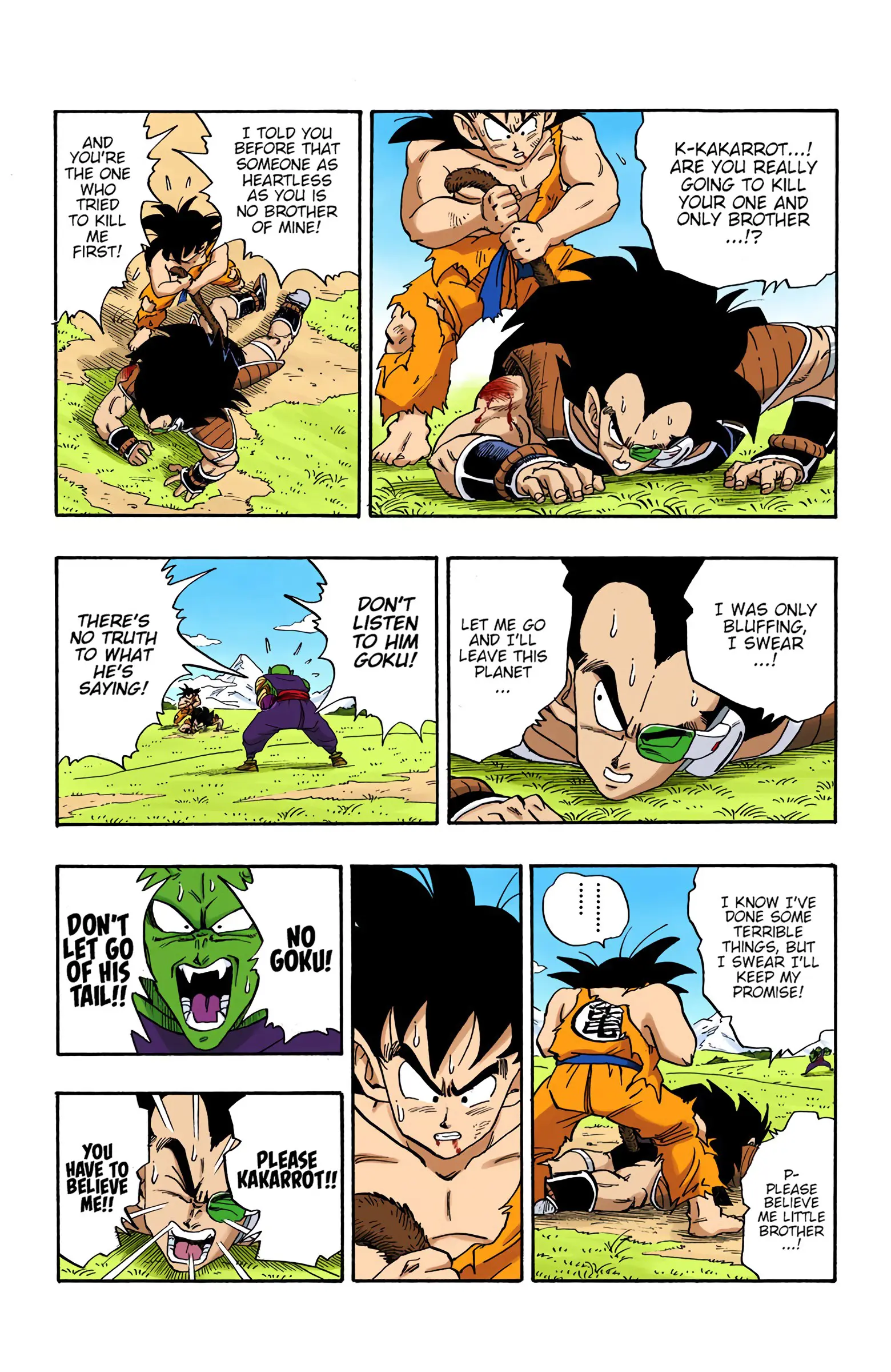 DBZ Saiyan Saga Colored Manga, chapter 202, page 11