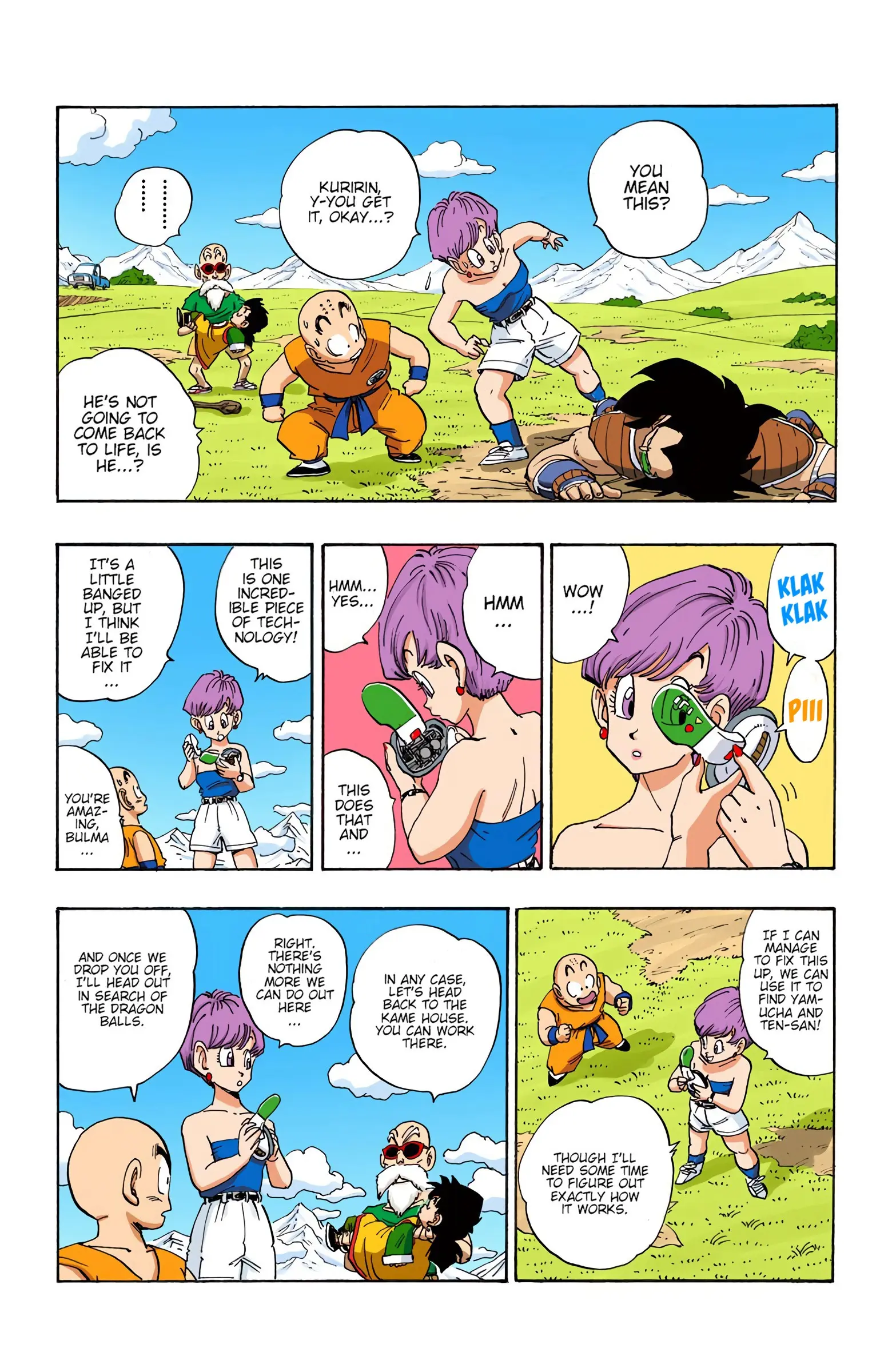 DBZ Saiyan Saga Colored Manga, chapter 205, page 3