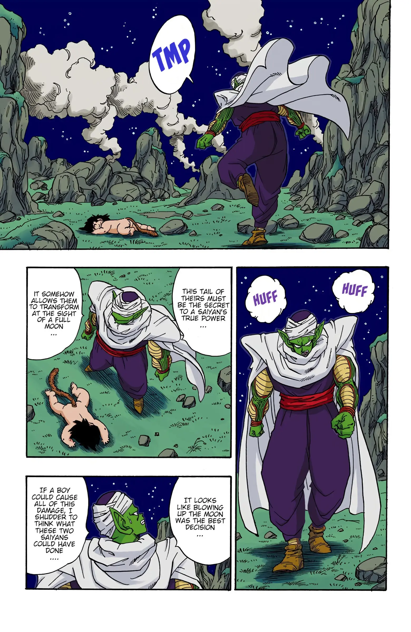 DBZ Saiyan Saga Colored Manga, chapter 208, page 13