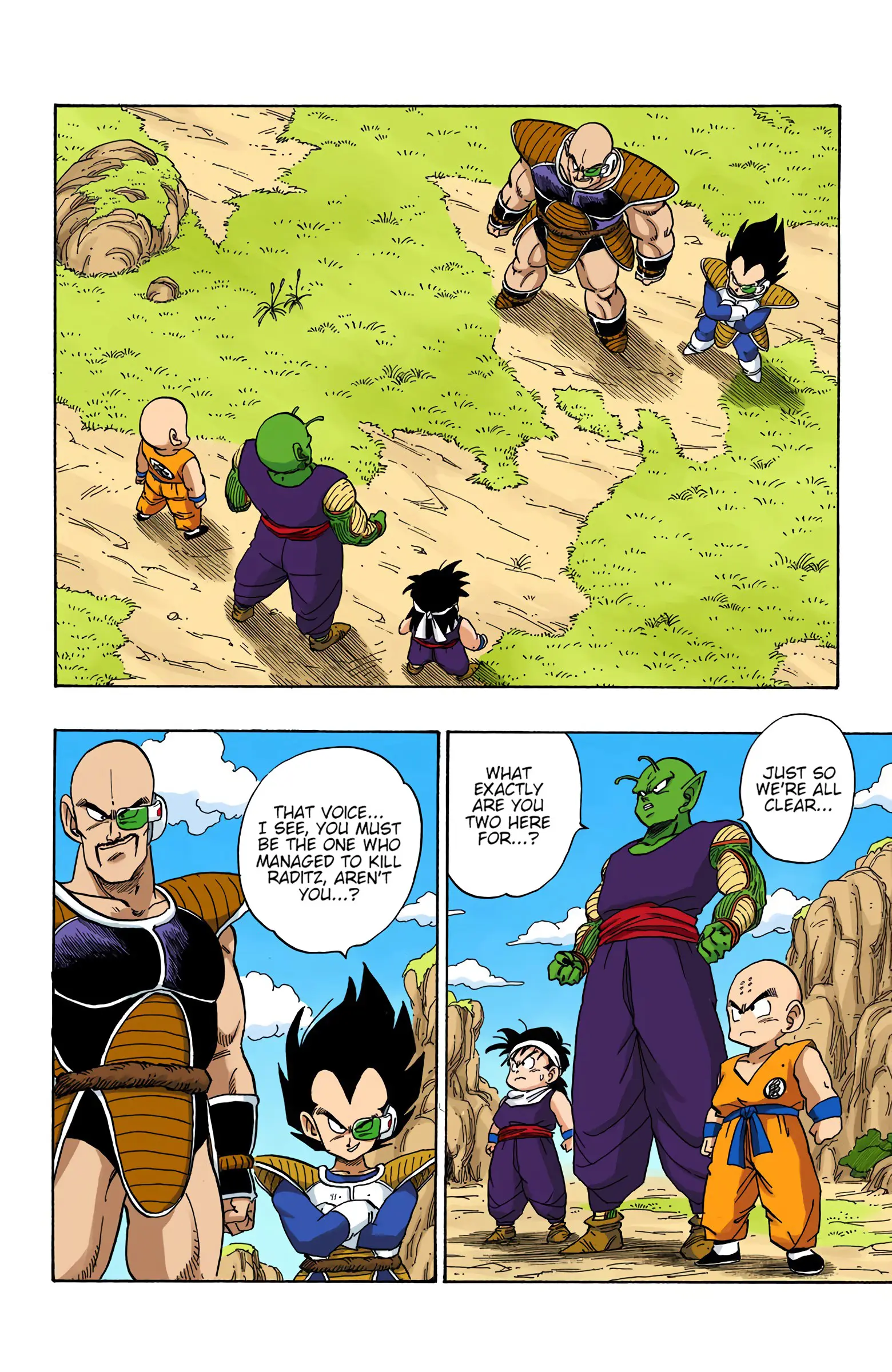 DBZ Saiyan Saga Colored Manga, chapter 214, page 2