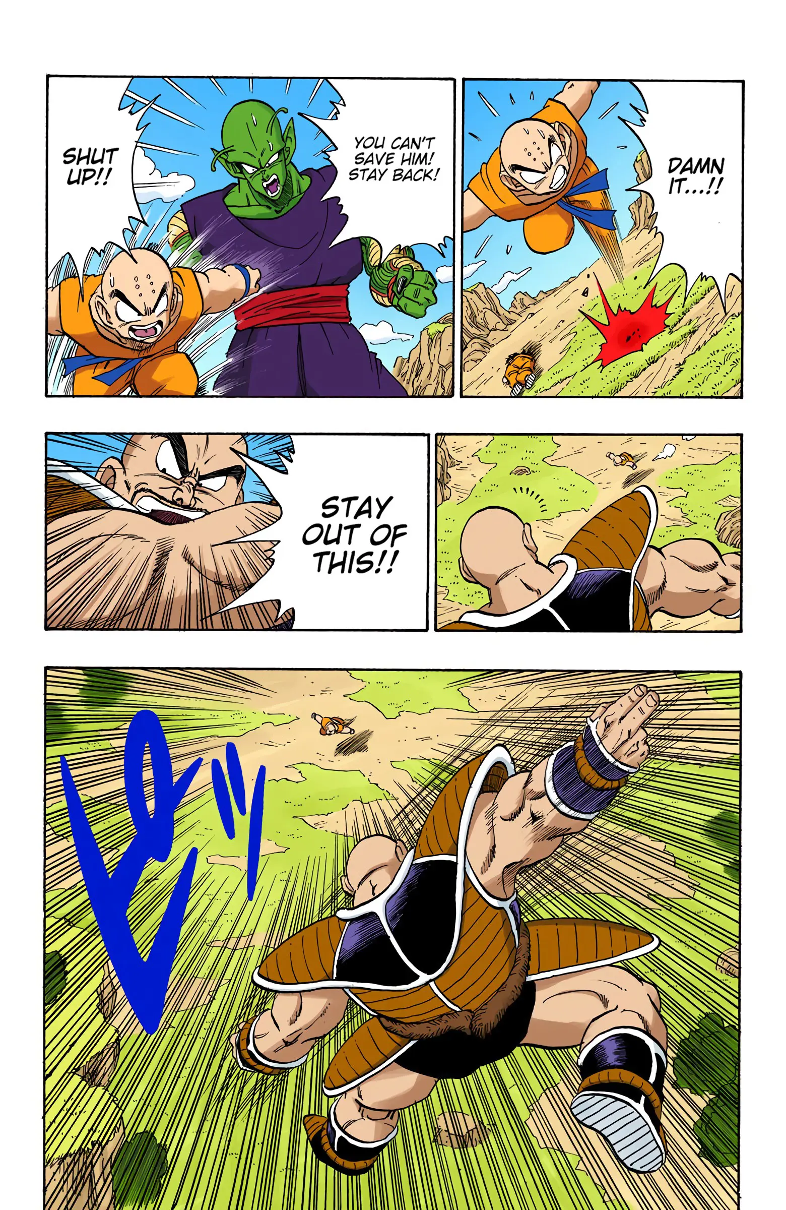 DBZ Saiyan Saga Colored Manga, chapter 217, page 9