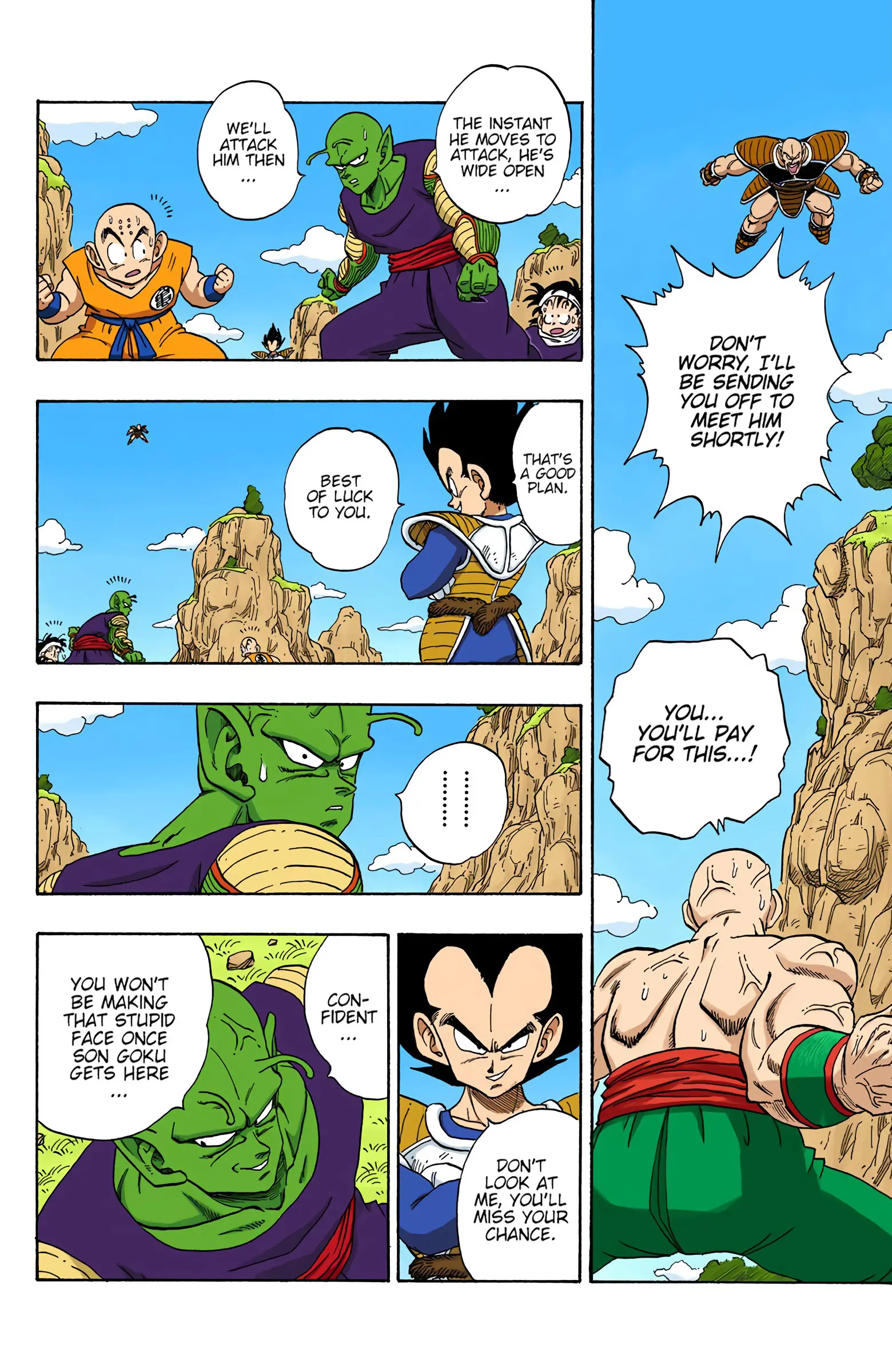 DBZ Saiyan Saga Colored Manga, chapter 218, page 4