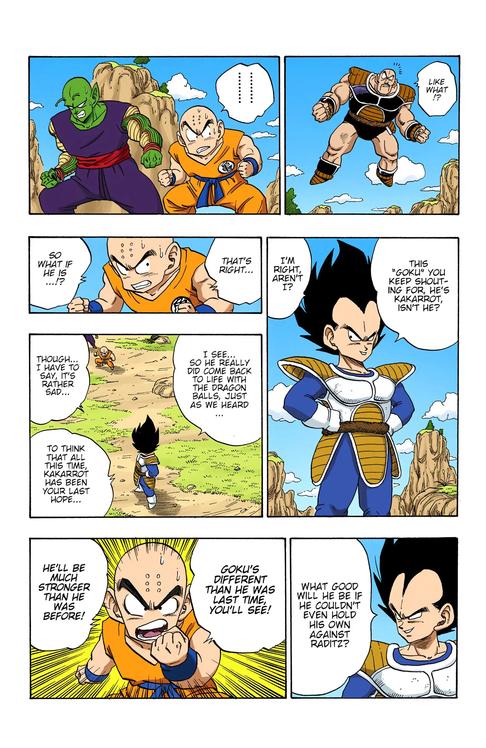 DBZ Saiyan Saga Colored Manga, chapter 219, page 11