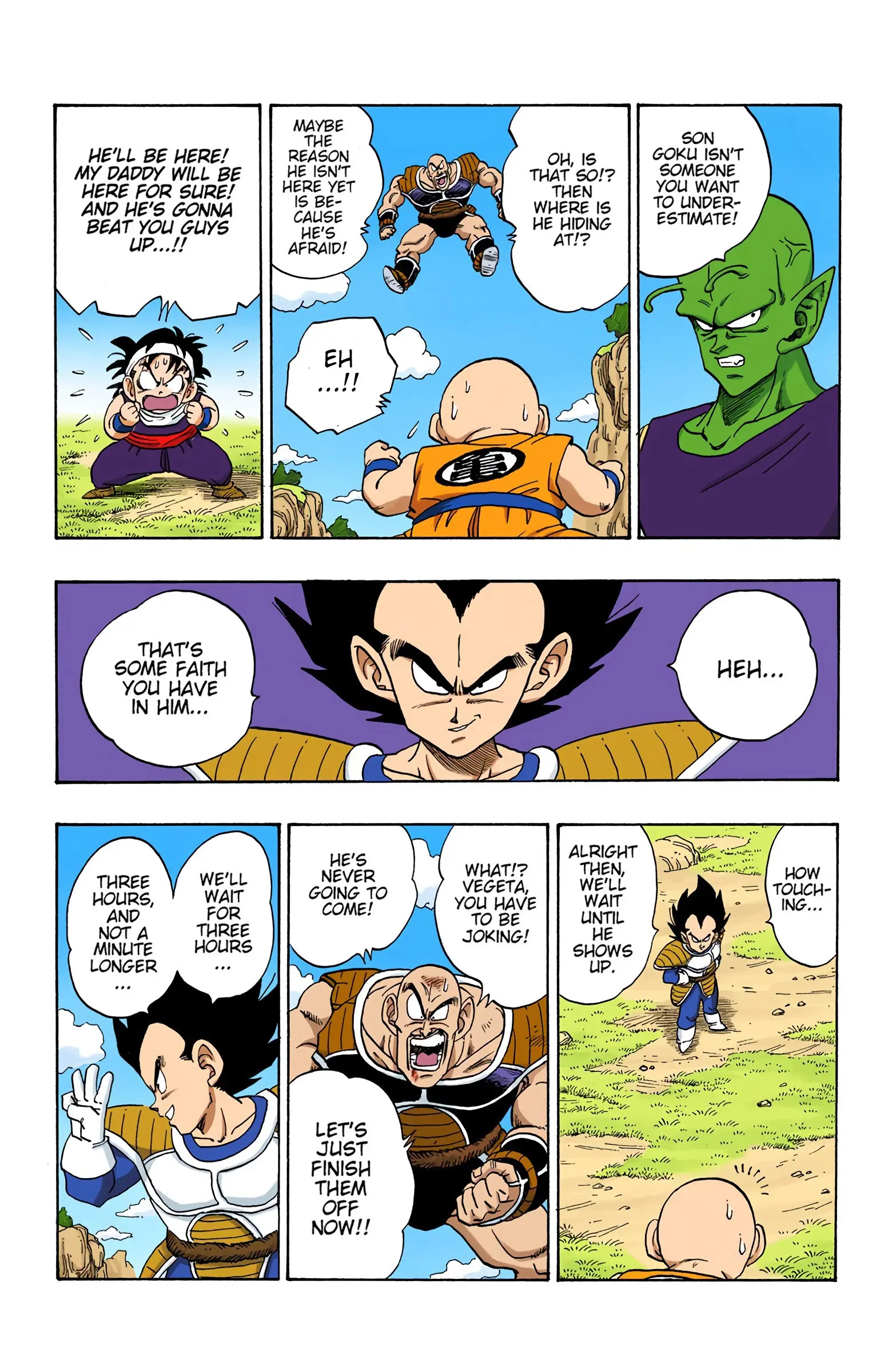 DBZ Saiyan Saga Colored Manga, chapter 219, page 12