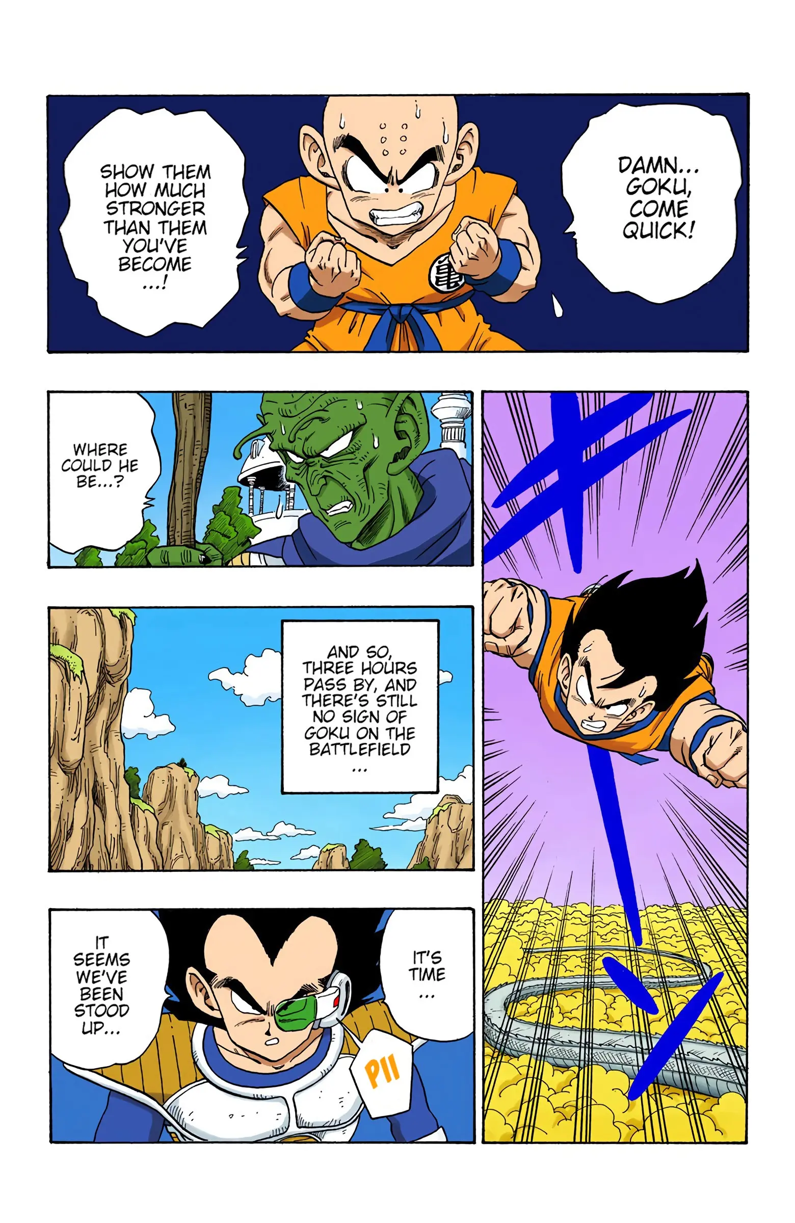 DBZ Saiyan Saga Colored Manga, chapter 219, page 16