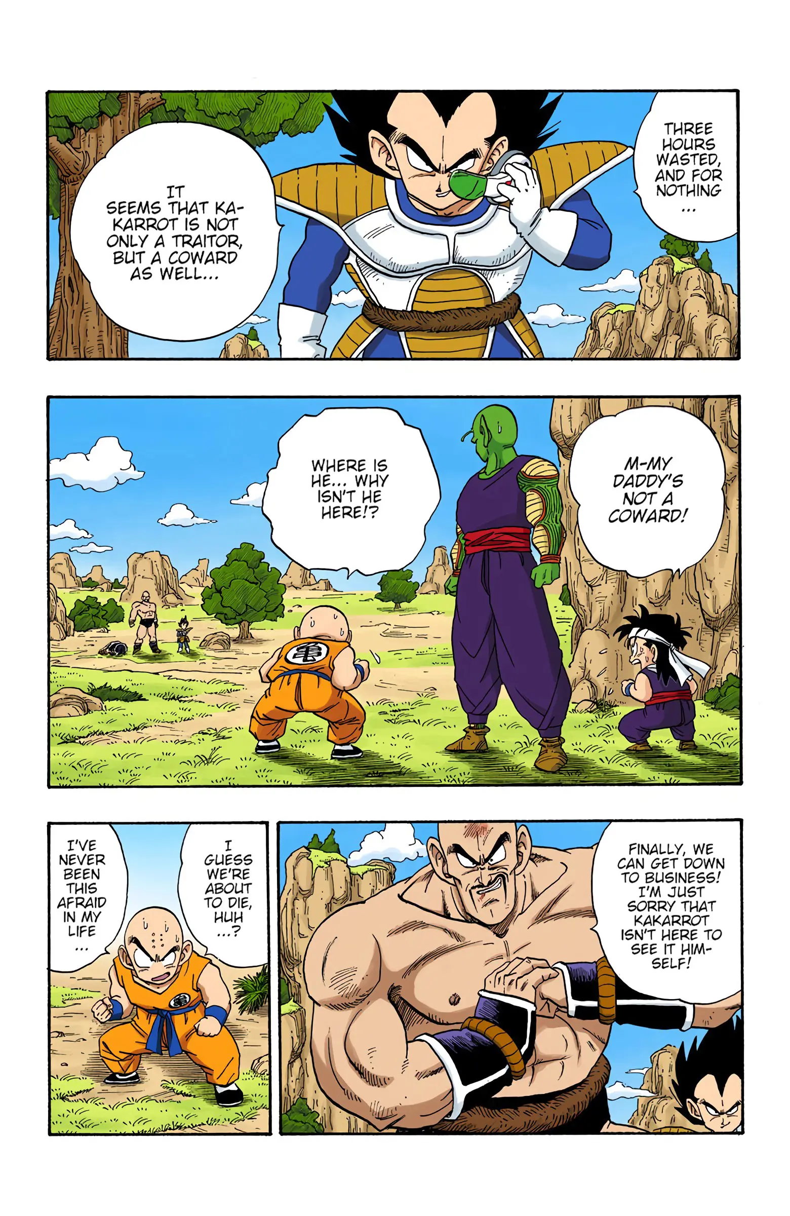DBZ Saiyan Saga Colored Manga, chapter 220, page 2